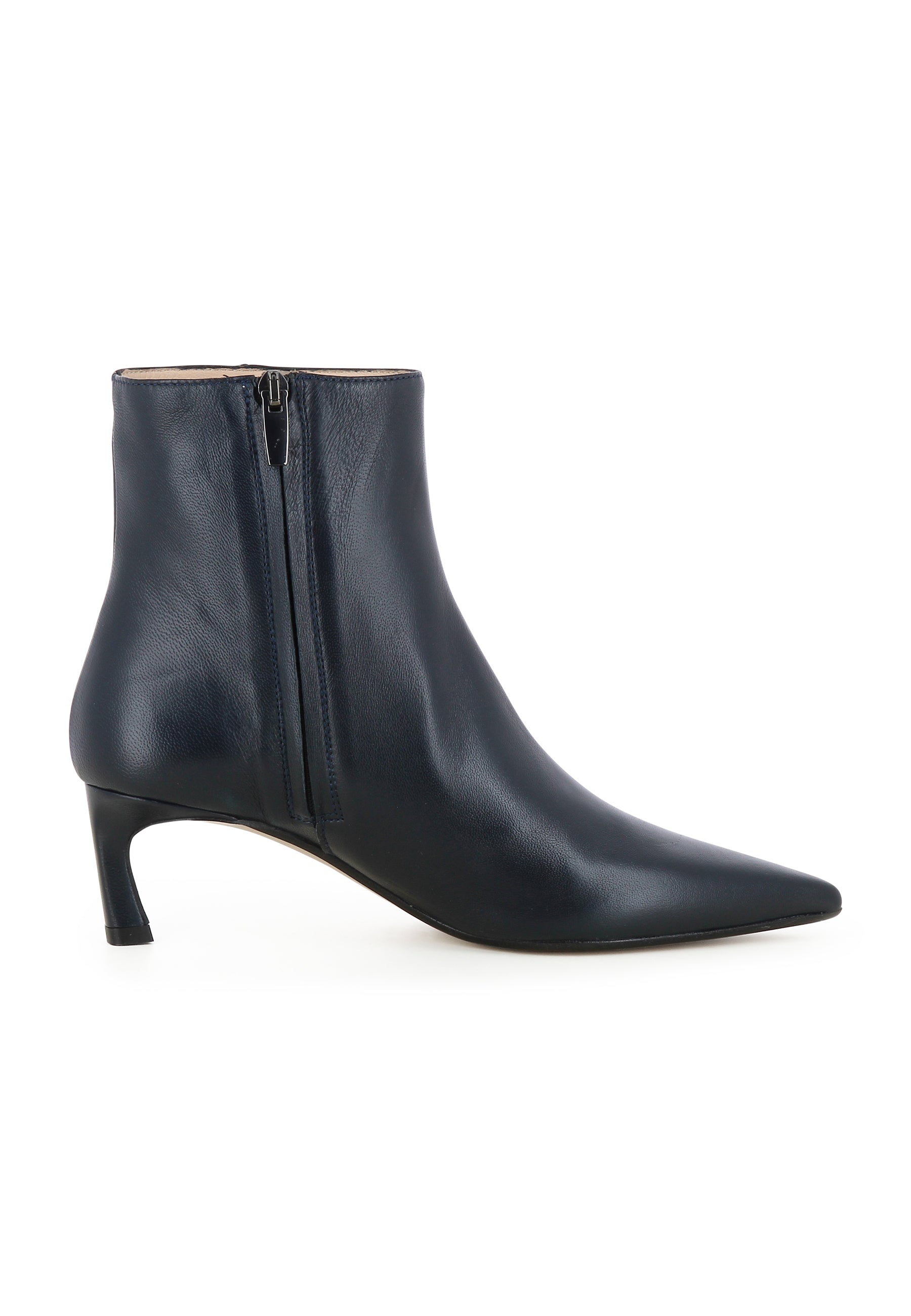 PERLA Damen Stiefelette - Glattleder Dunkelblau