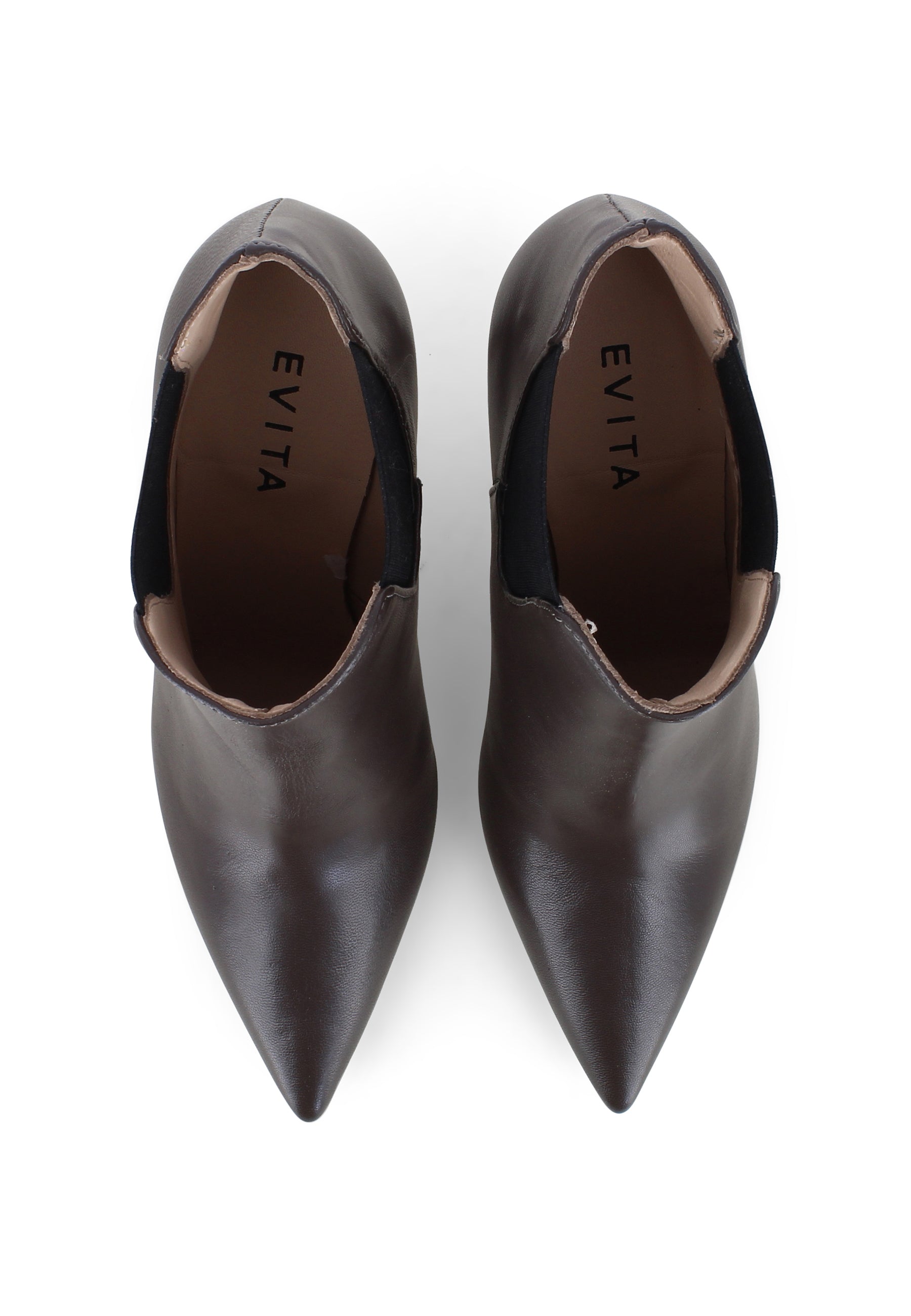 NATALIA Damen Stiefelette - Glattleder Fango
