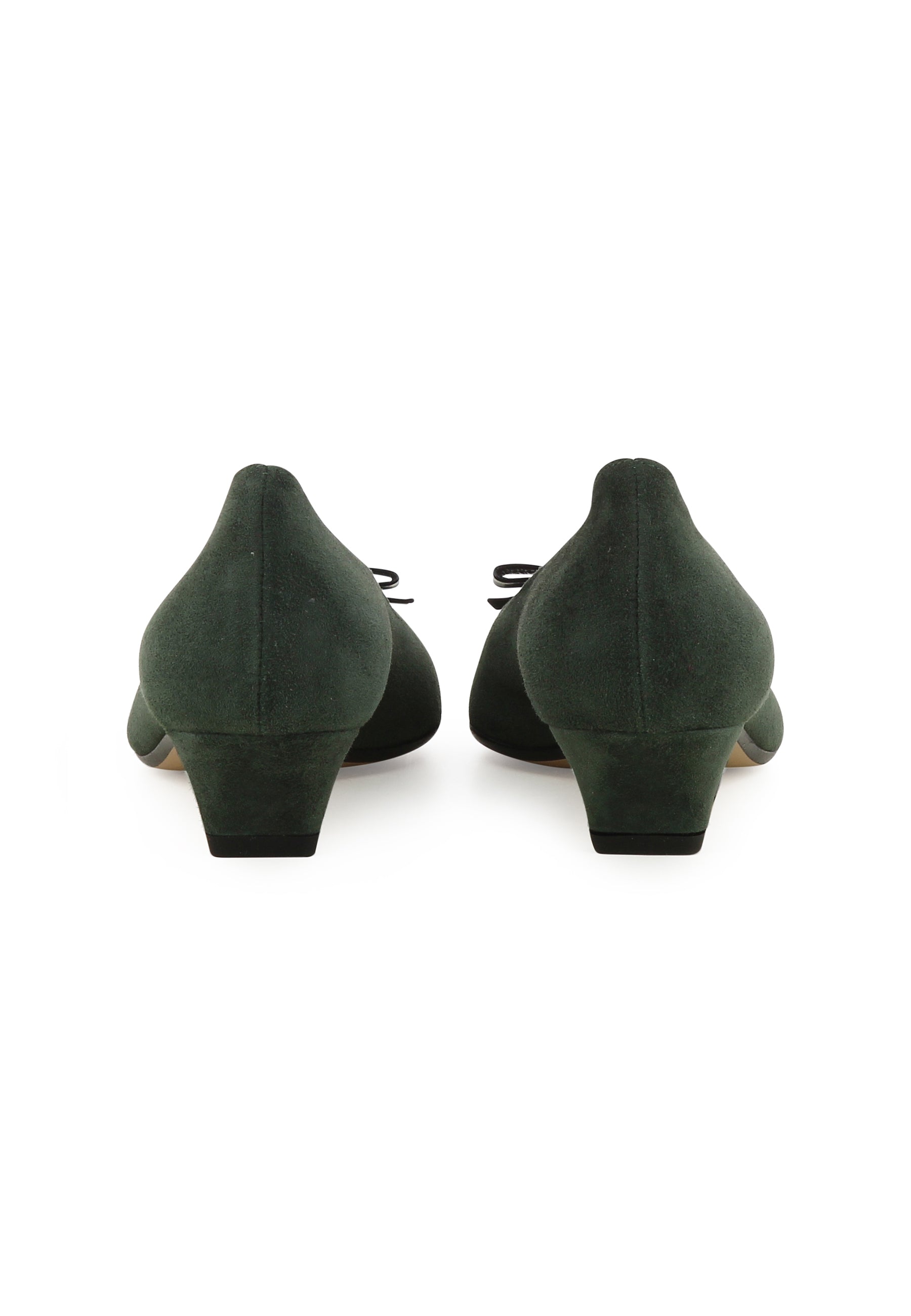 BARBARA Damen Pumps - Rauleder Dunkelgrün