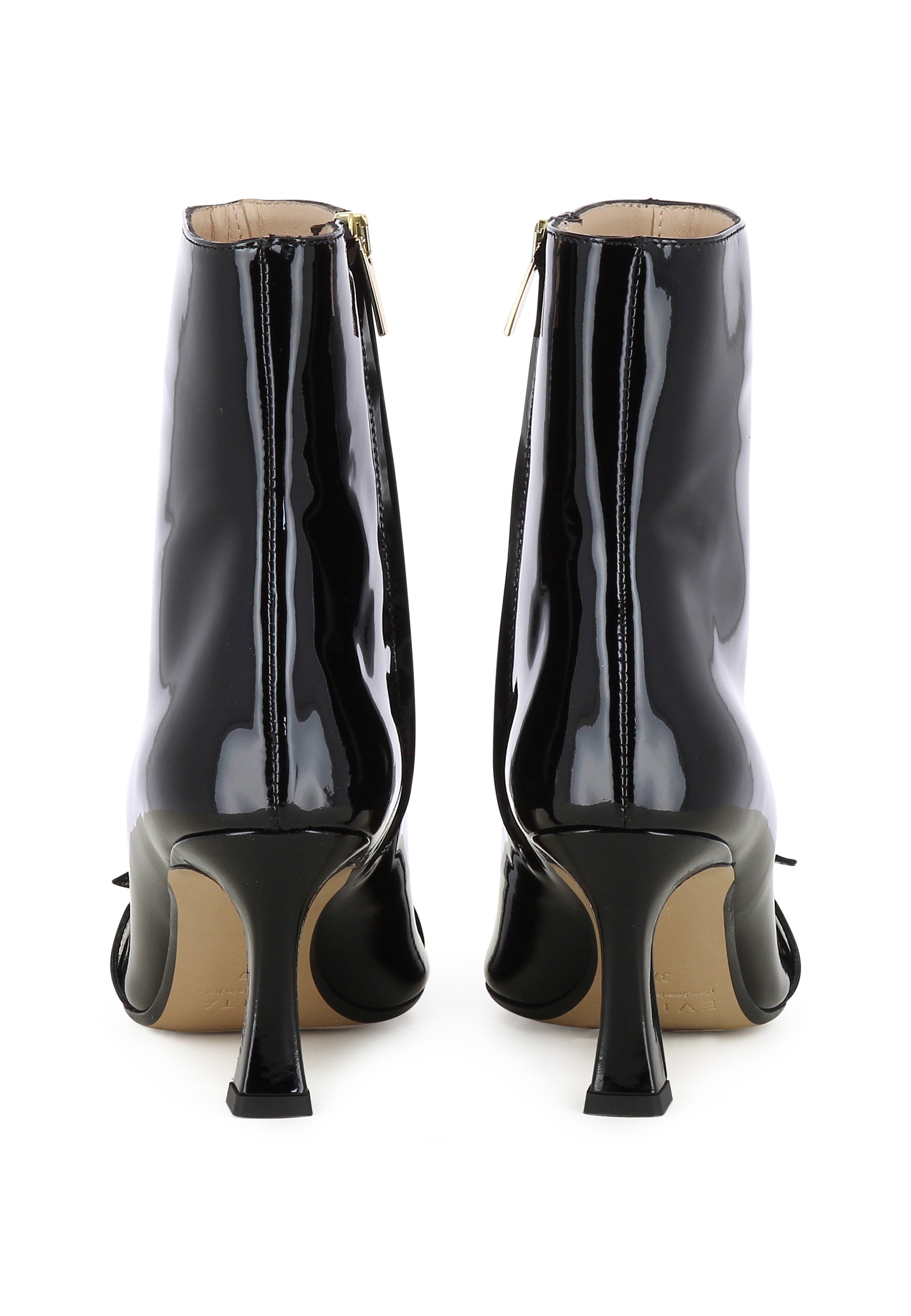 CARMELA Damen Stiefelette - Lackleder Schwarz