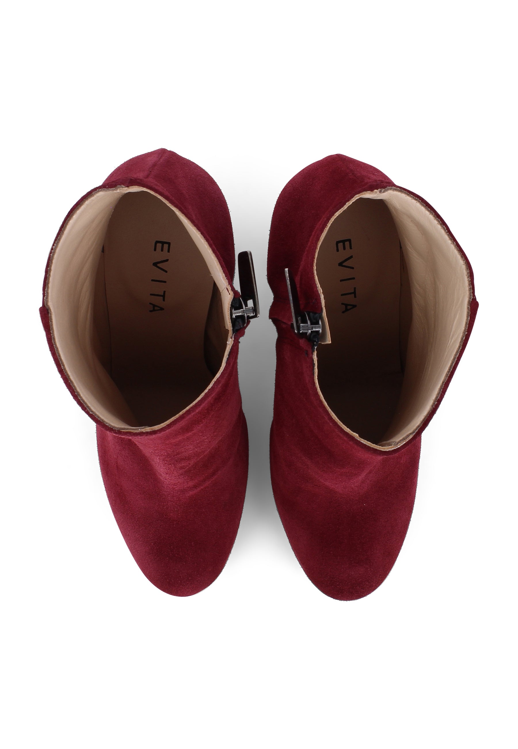 CRISTINA Damen Stiefelette - Rauleder Bordeaux