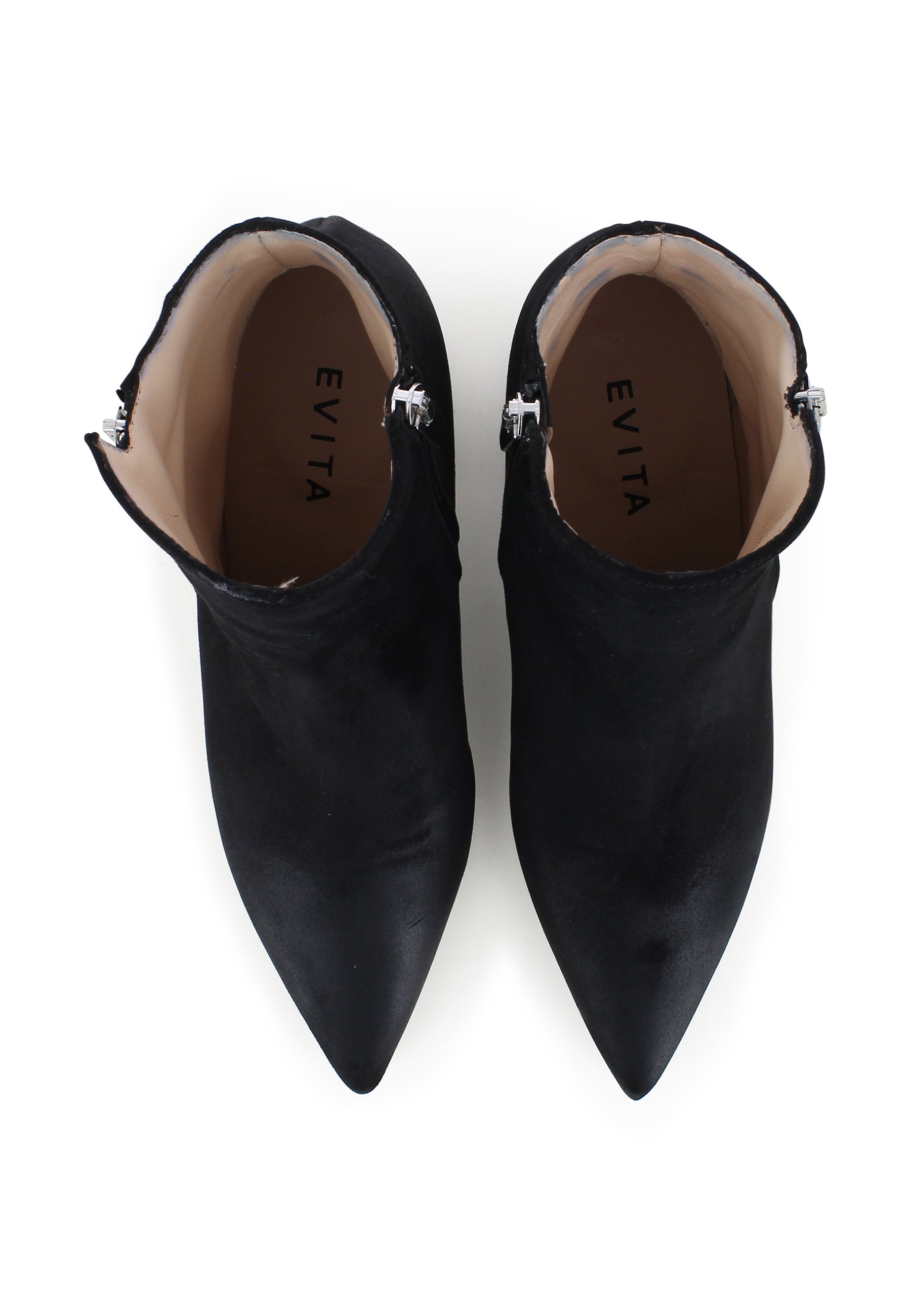 DARIANA Damen Stiefelette - Nubukleder Schwarz