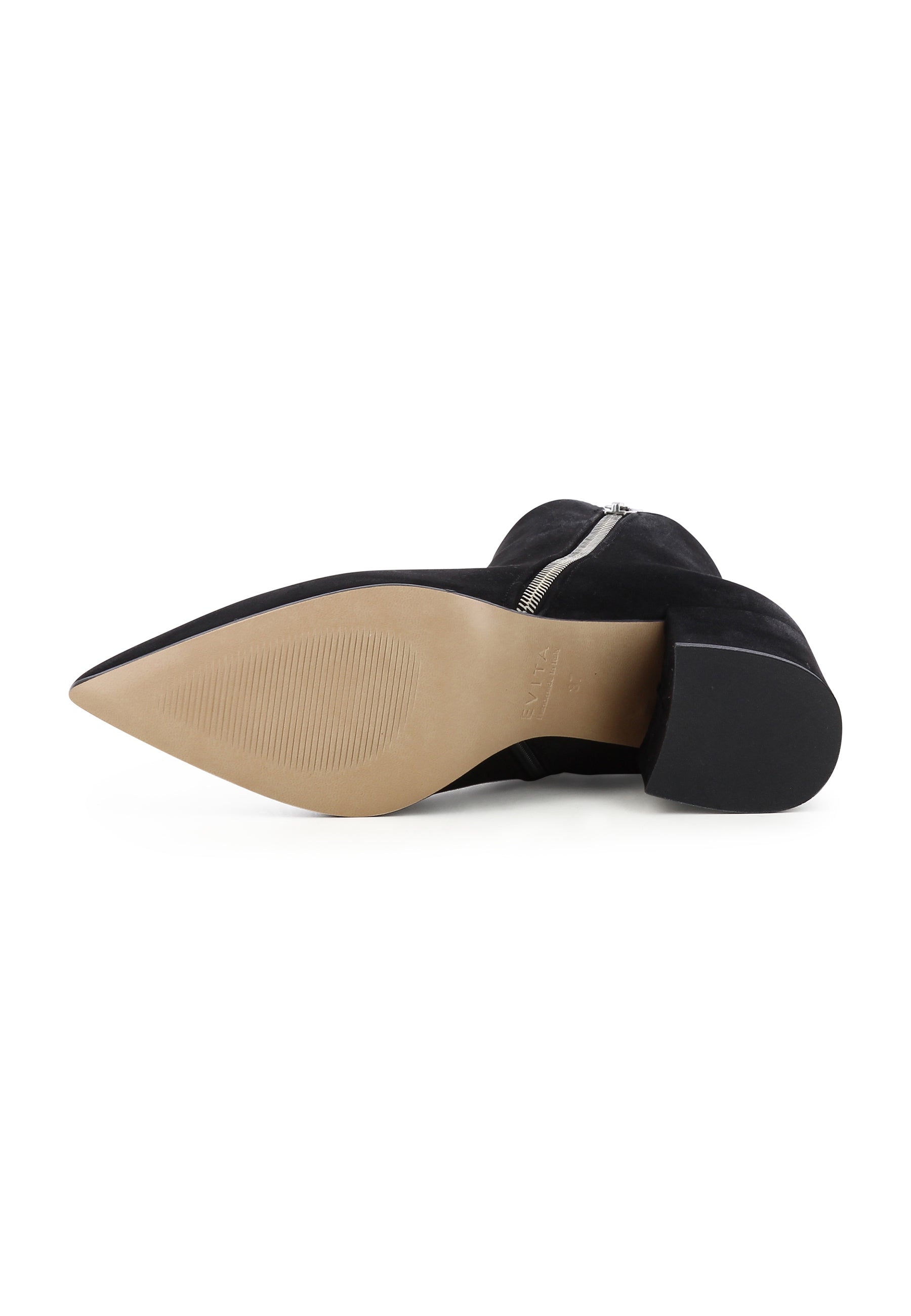DARIANA Damen Stiefelette - Nubukleder Schwarz
