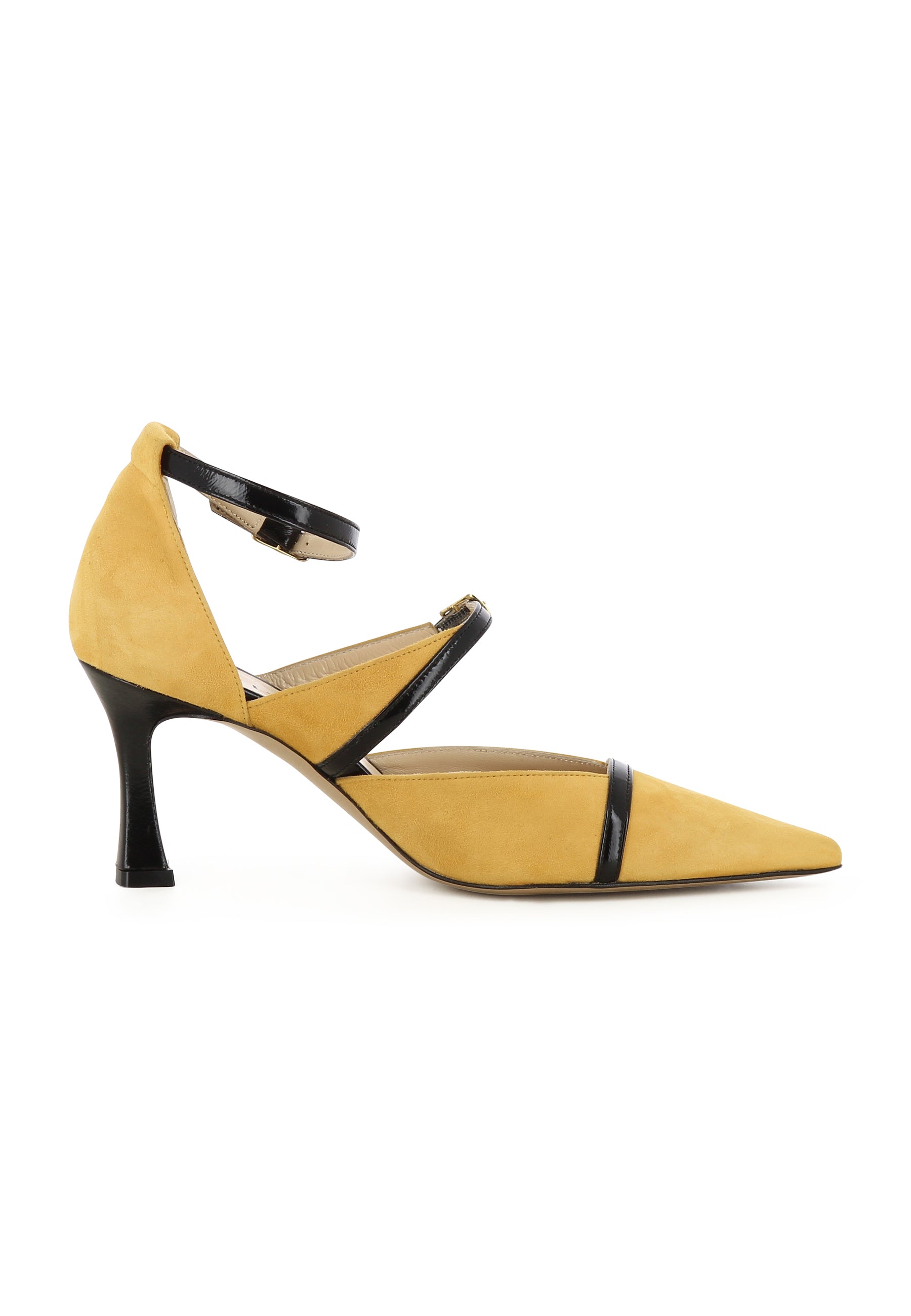 PENELOPE Damen Pumps Halboffen - Rauleder Senf