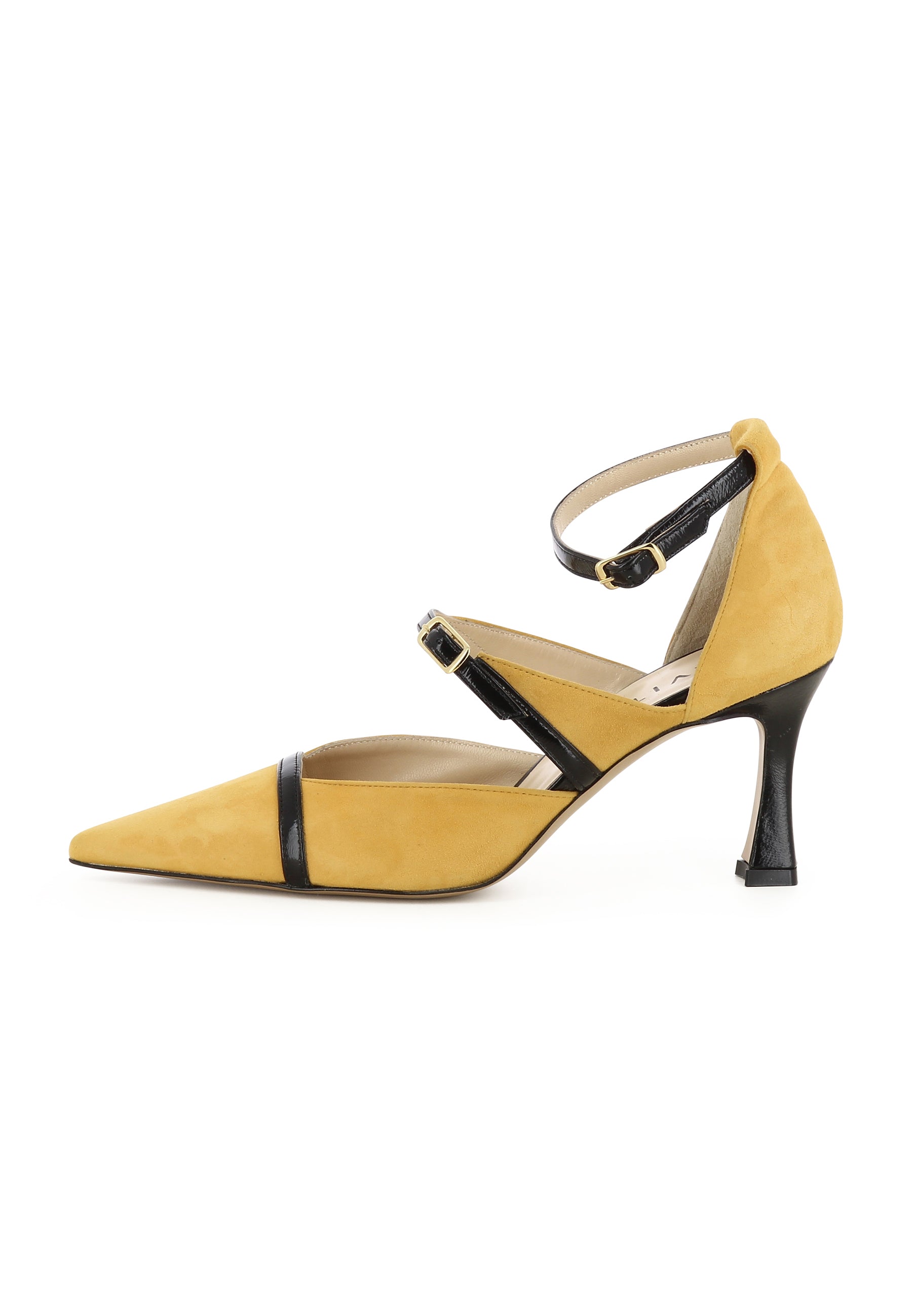 PENELOPE Damen Pumps Halboffen - Rauleder Senf