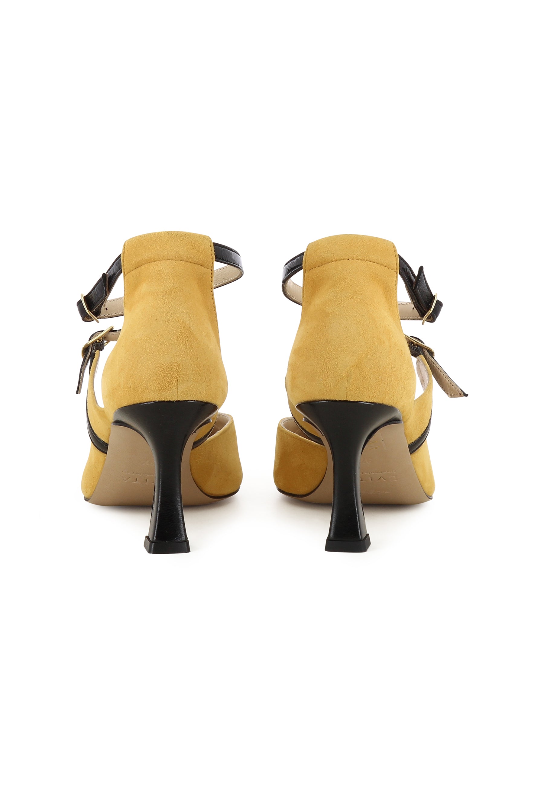 PENELOPE Damen Pumps Halboffen - Rauleder Senf