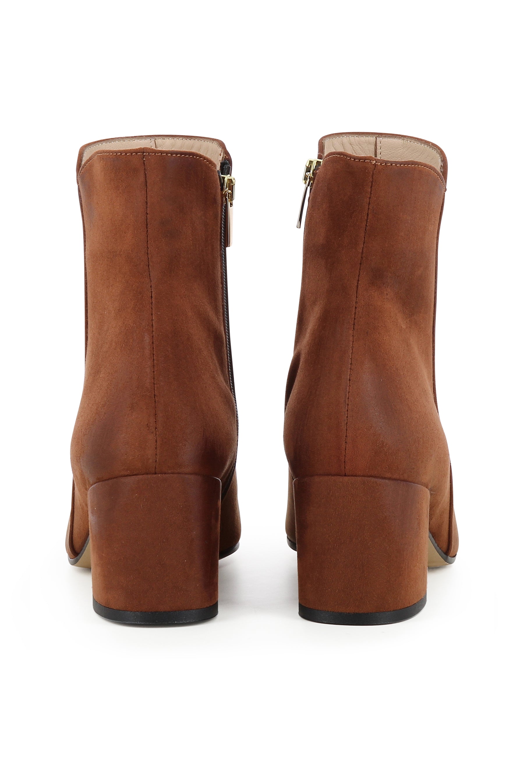 DARIANA Damen Stiefelette - Nubukleder Braun