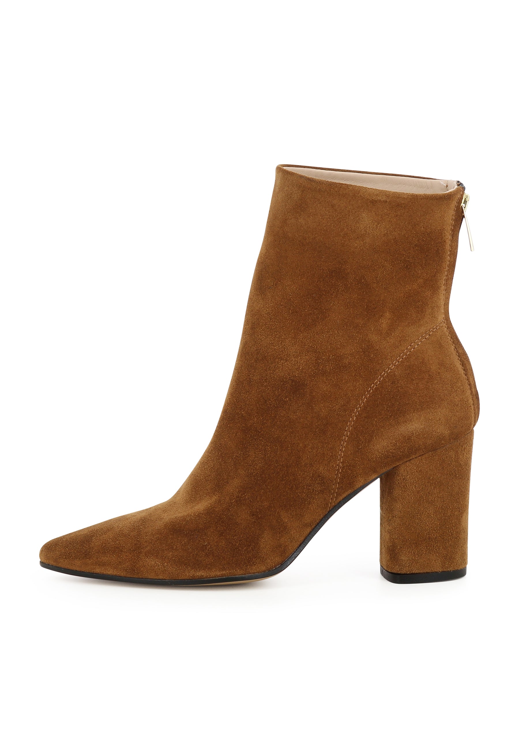 IDA Damen Stiefelette - Rauleder Hellbraun