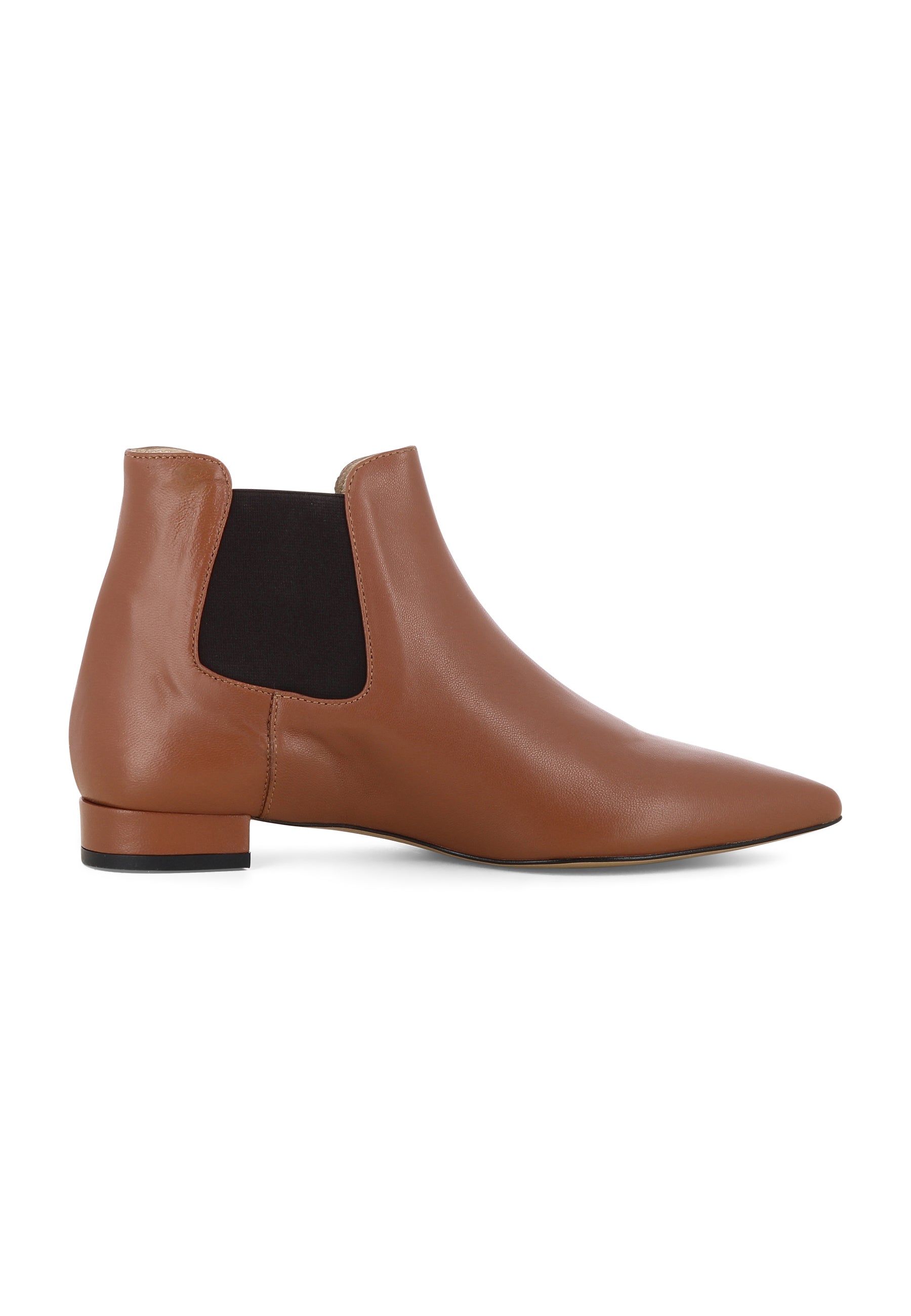FRANCA Damen Reiterstiefelette - Glattleder Cognac