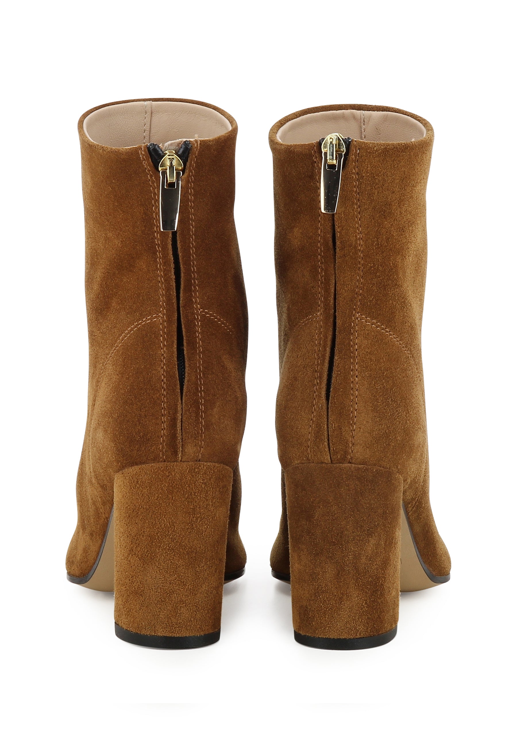 IDA Damen Stiefelette - Rauleder Hellbraun