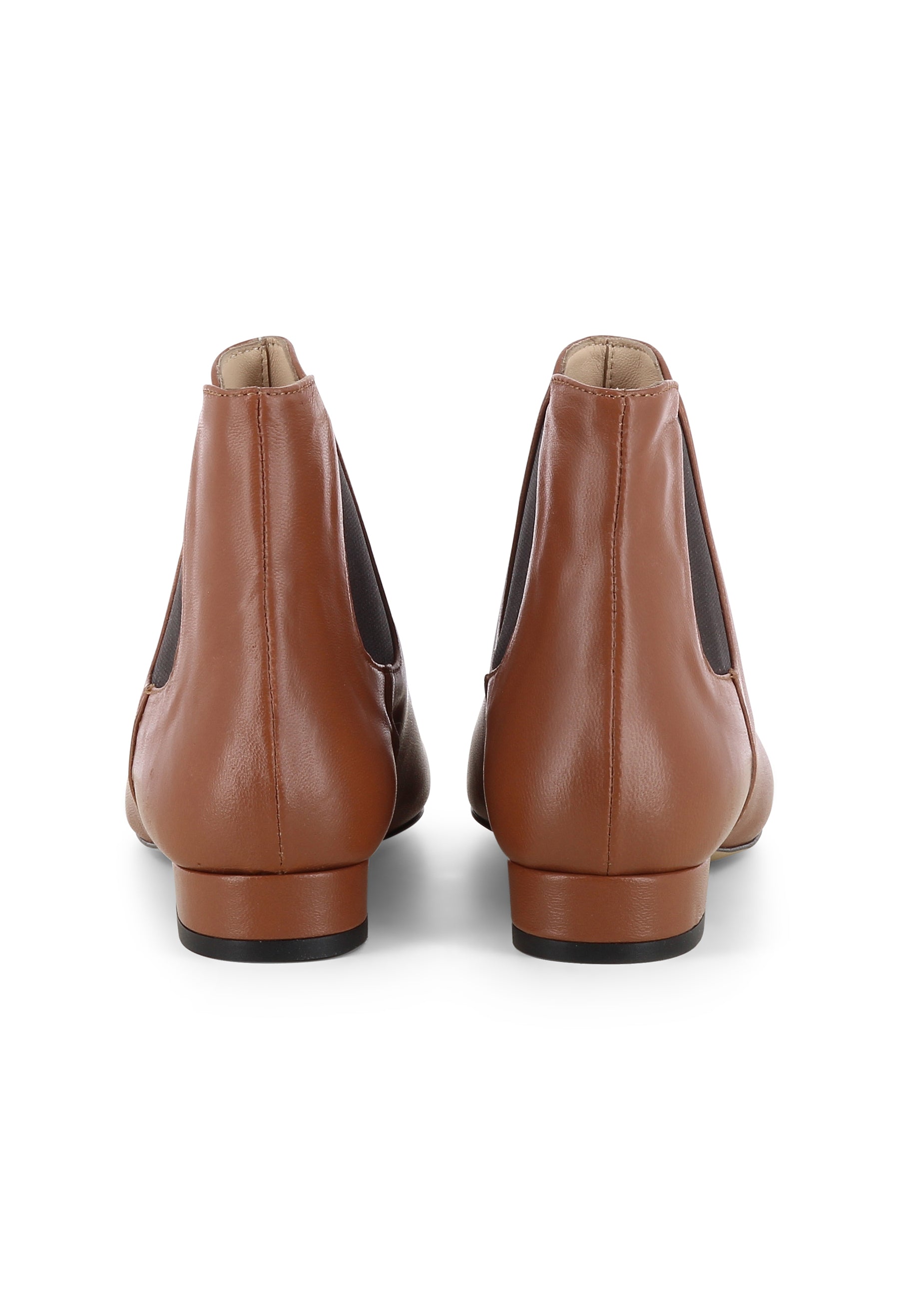 FRANCA Damen Reiterstiefelette - Glattleder Cognac