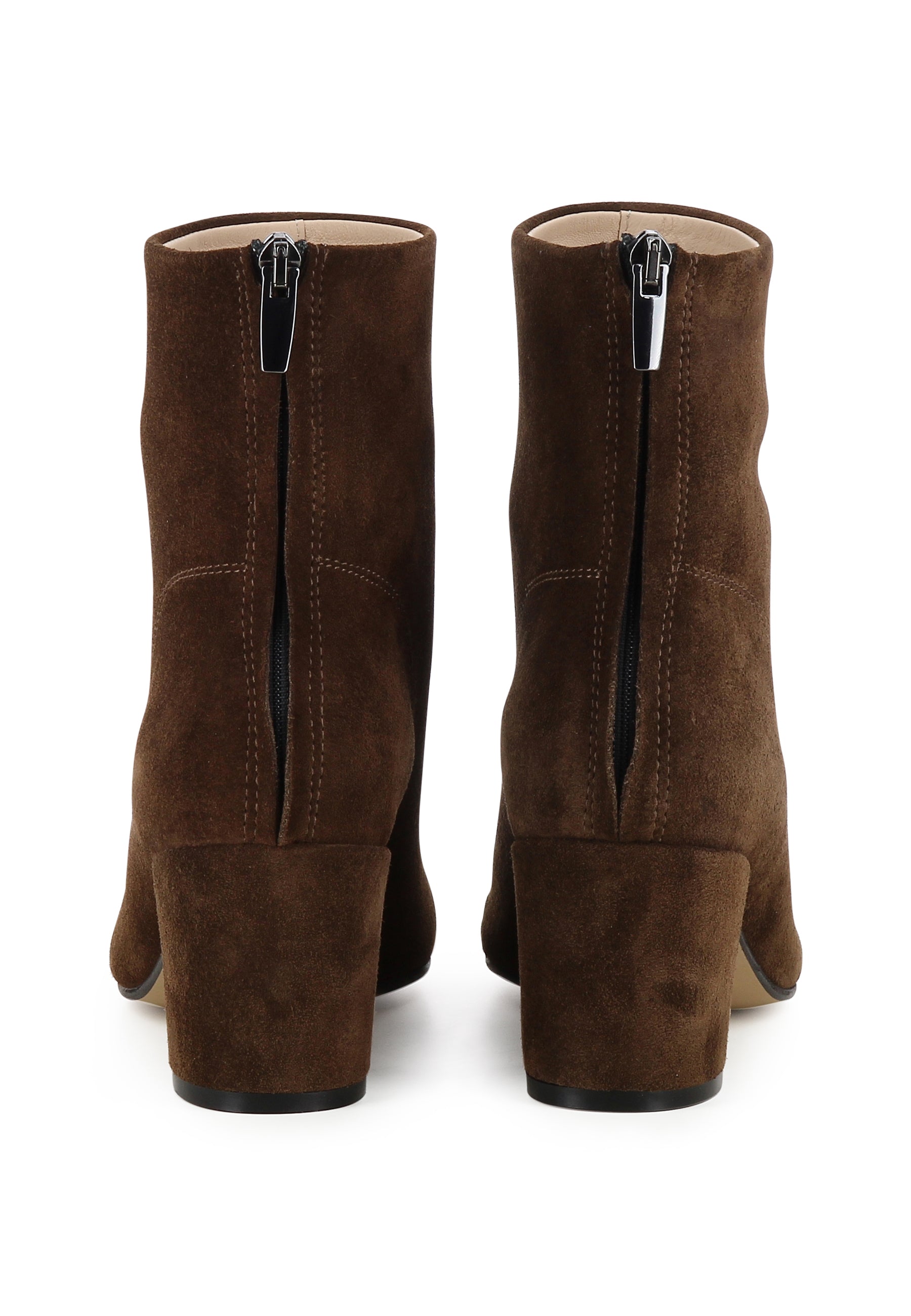 Damen Stiefelette - Rauleder Dunkelbraun