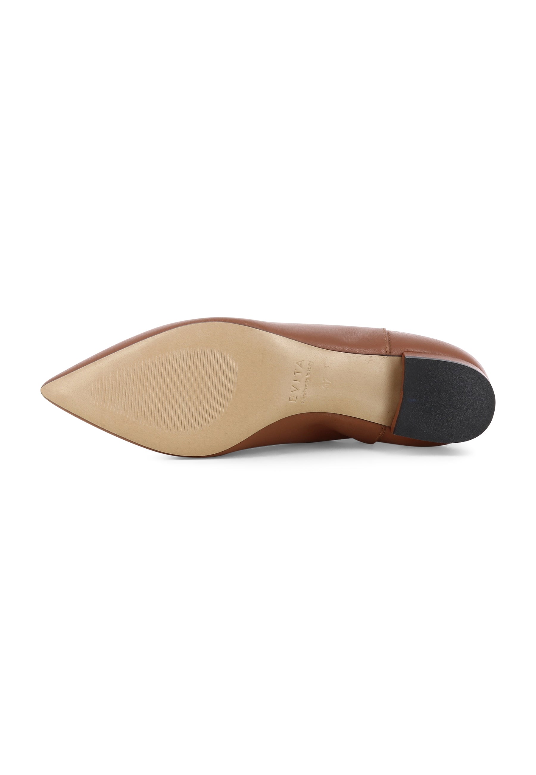 FRANCA Damen Reiterstiefelette - Glattleder Cognac