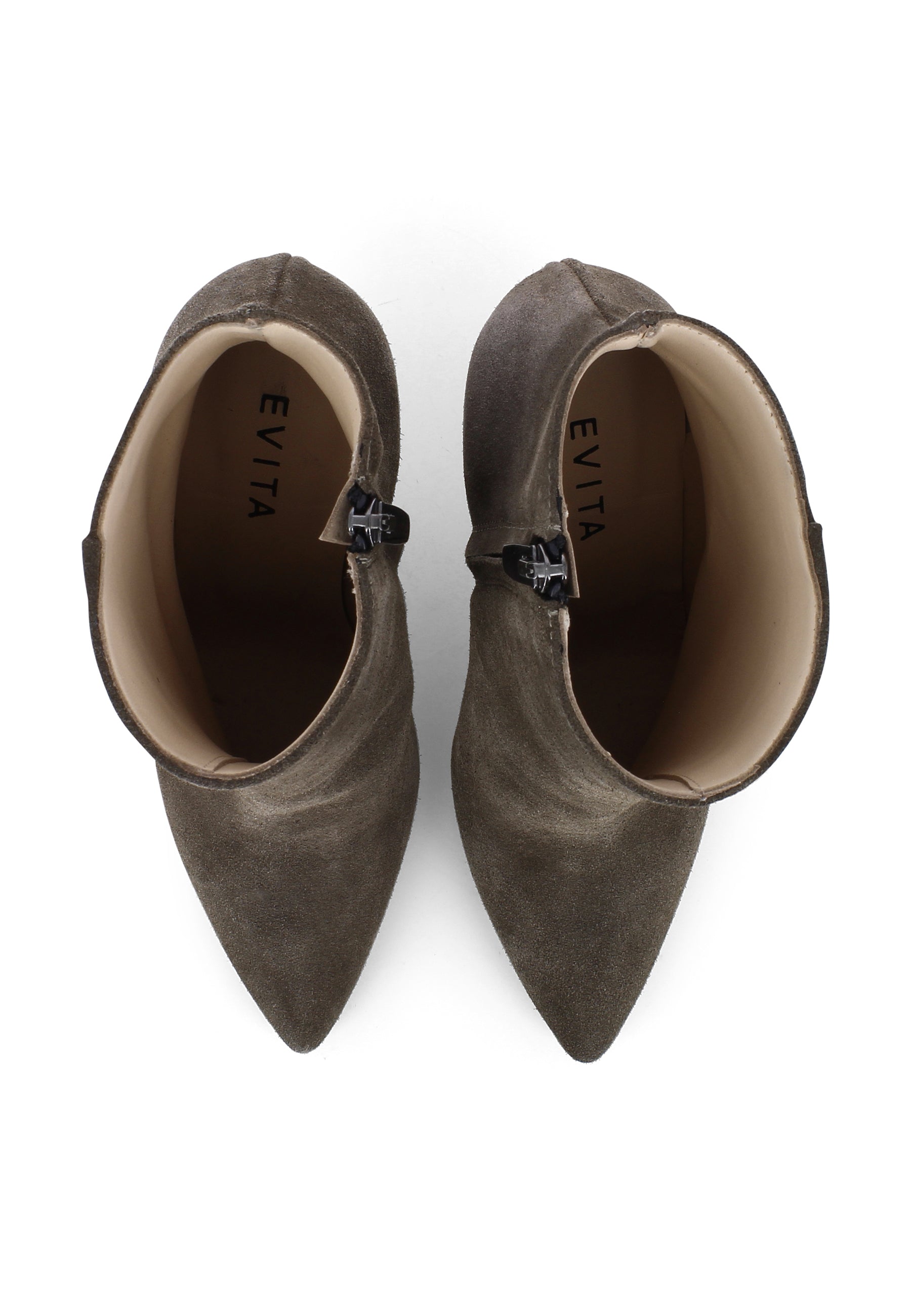 ALINA Damen Stiefelette - Rauleder Fango