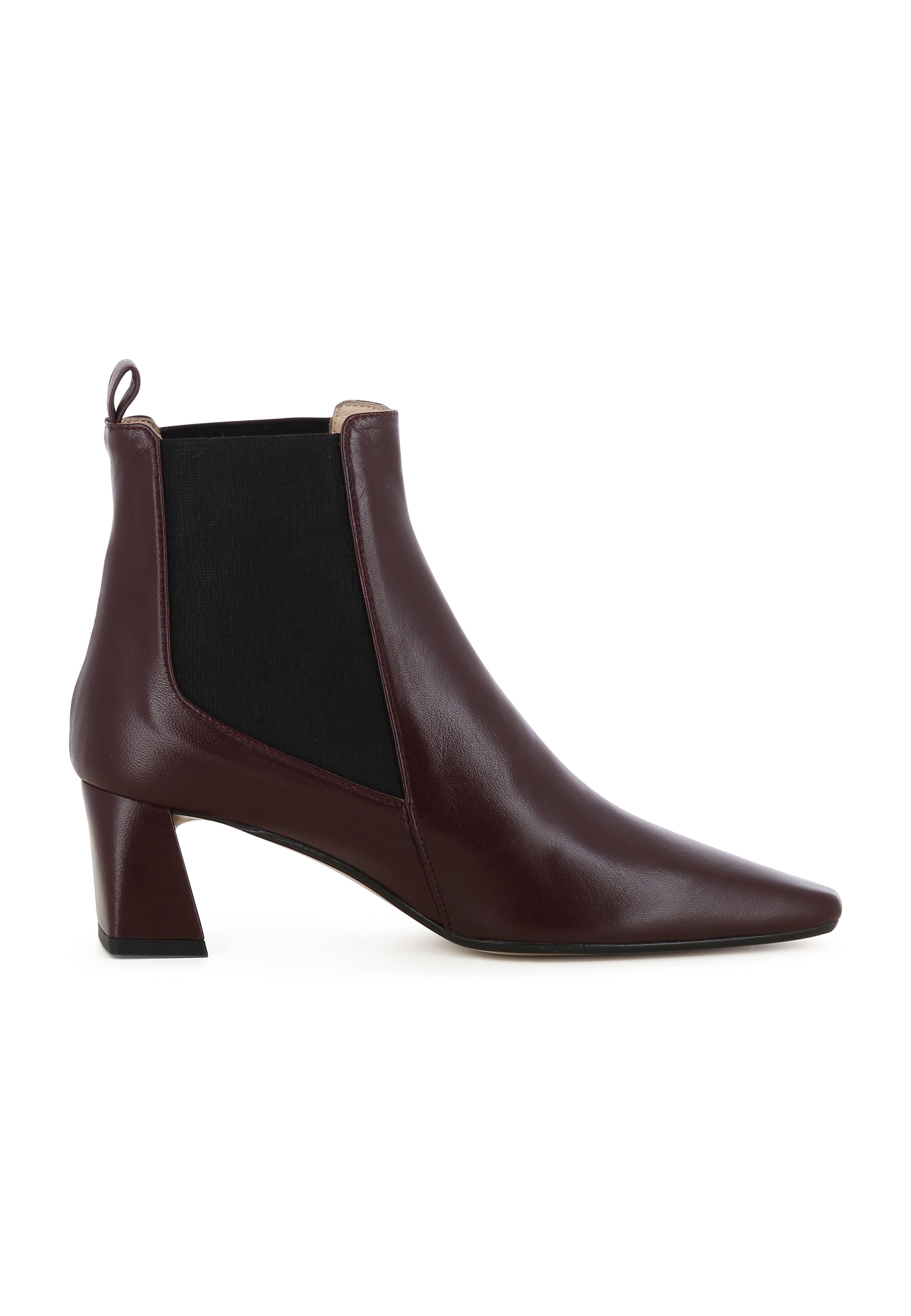 VANESSA Damen Stiefelette - Glattleder Bordeaux