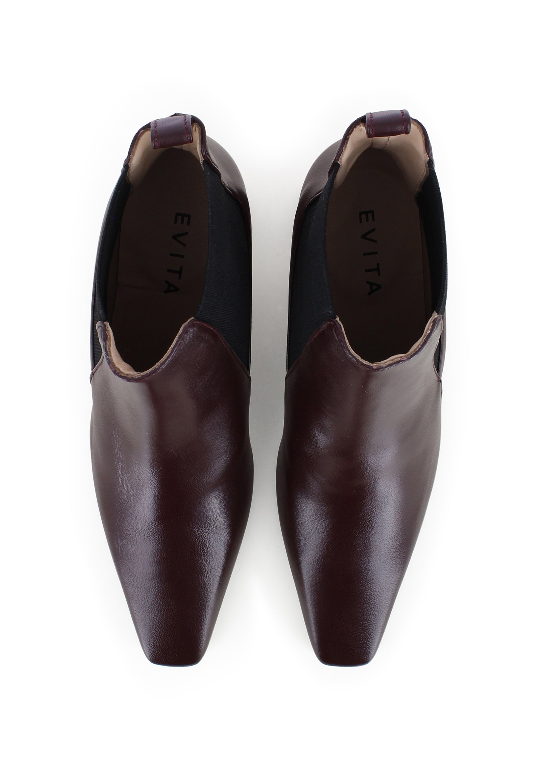 VANESSA Damen Stiefelette - Glattleder Bordeaux