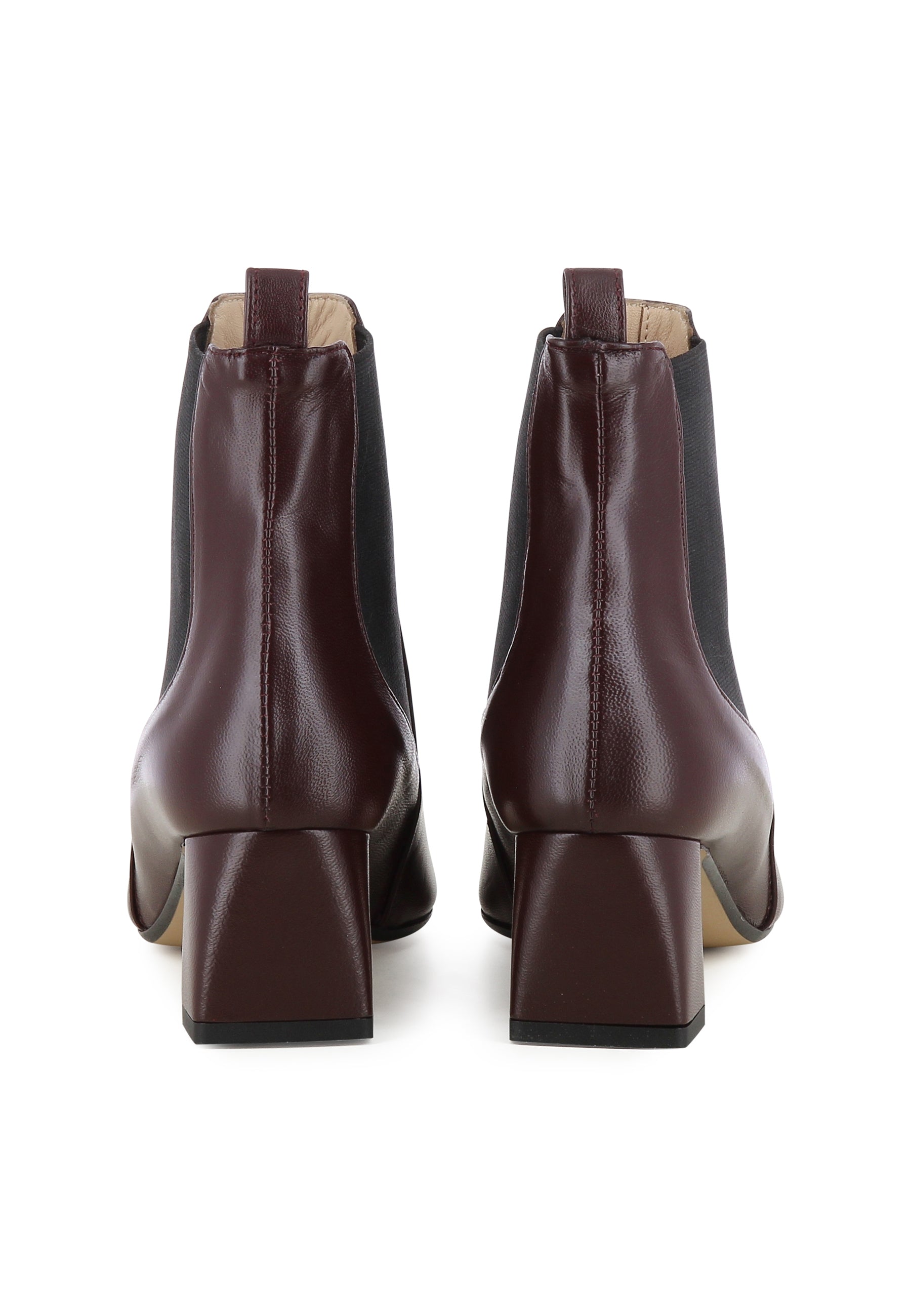 VANESSA Damen Stiefelette - Glattleder Bordeaux