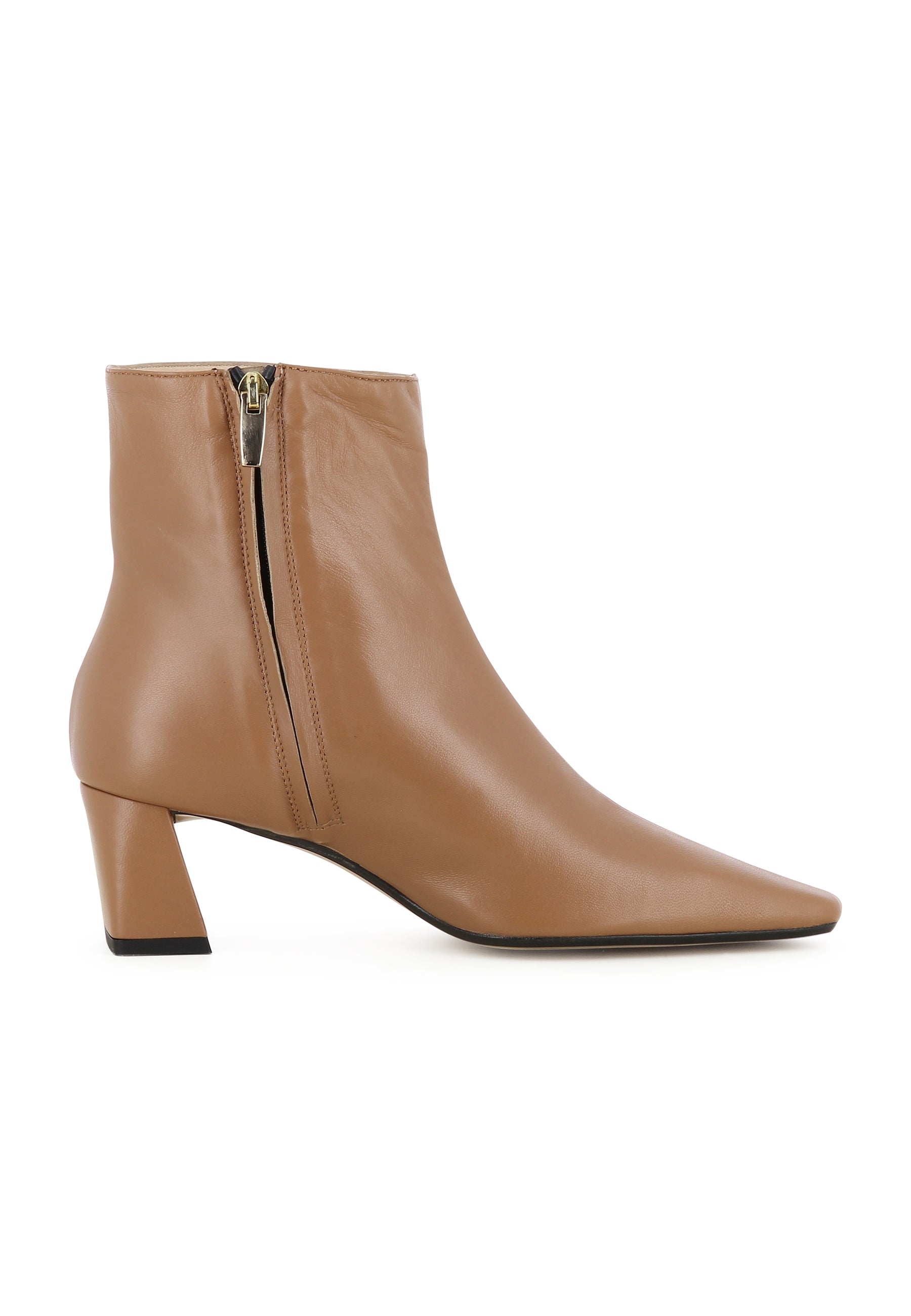 VANESSA Damen Stiefelette - Glattleder Hellbraun