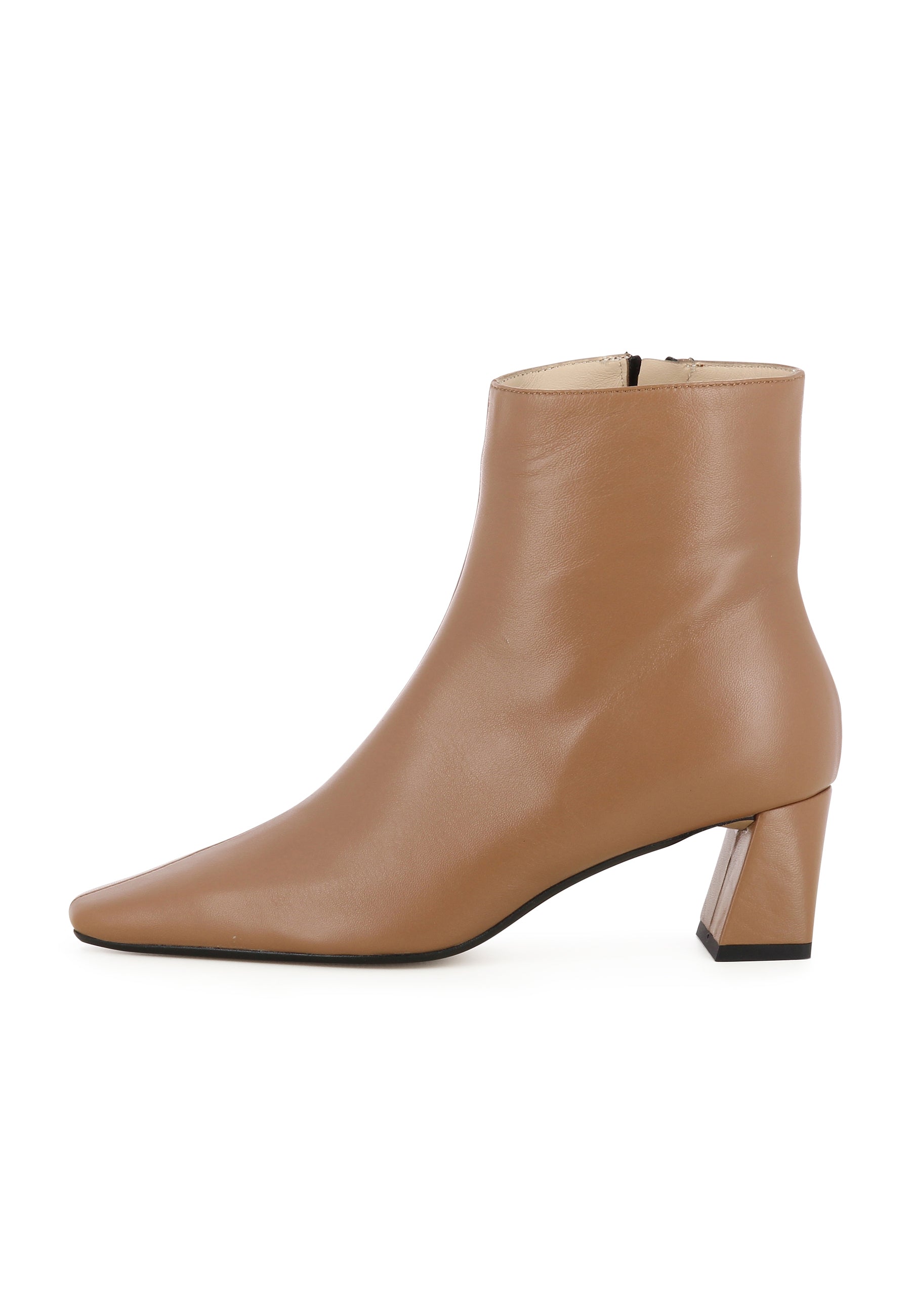VANESSA Damen Stiefelette - Glattleder Hellbraun