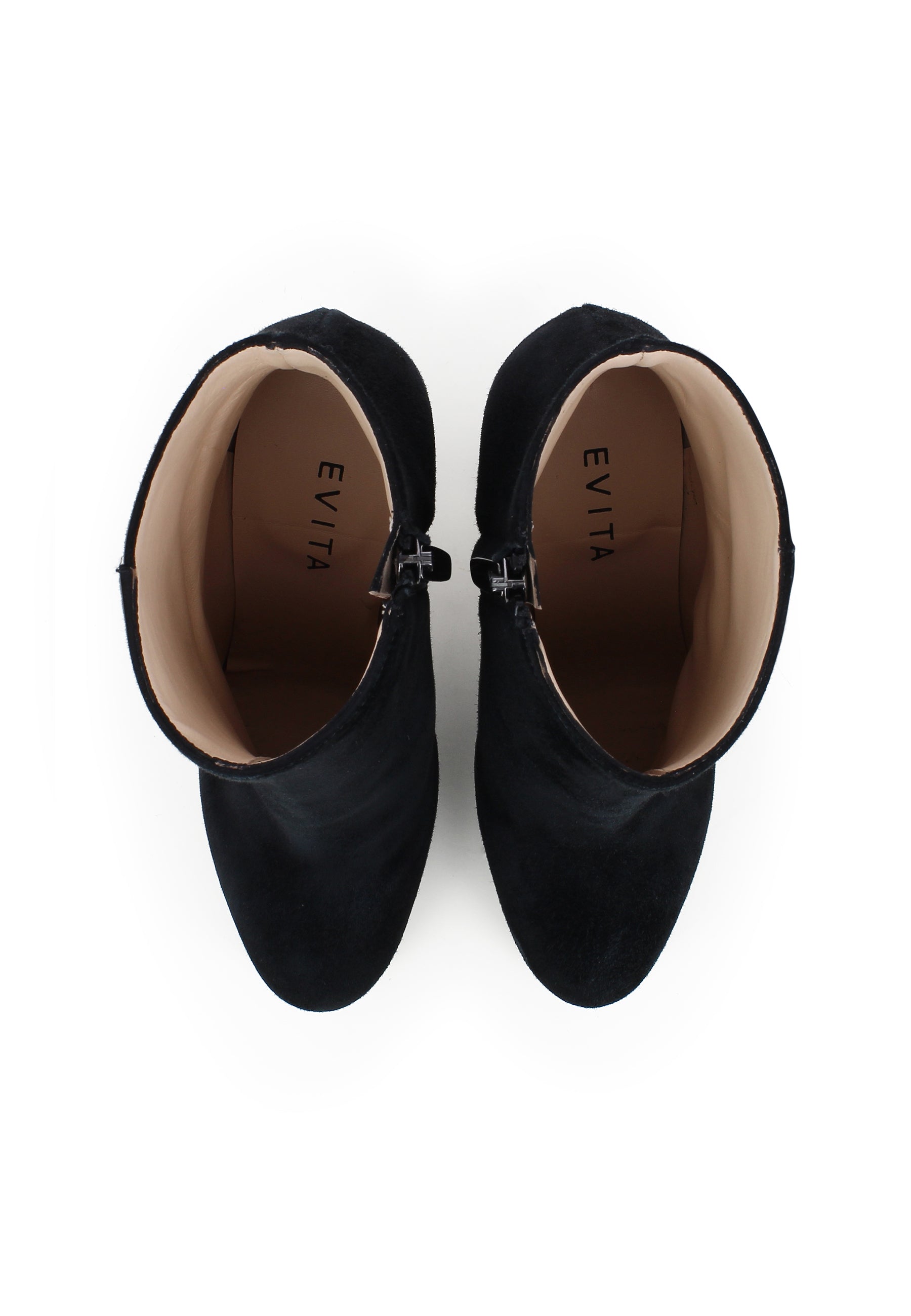 CRISTINA Damen Stiefelette - Rauleder Schwarz