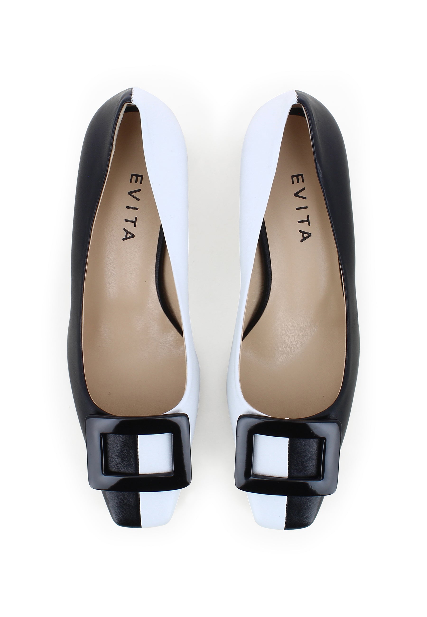 SABRINA Damen Pumps - Schwarz/ Weiß