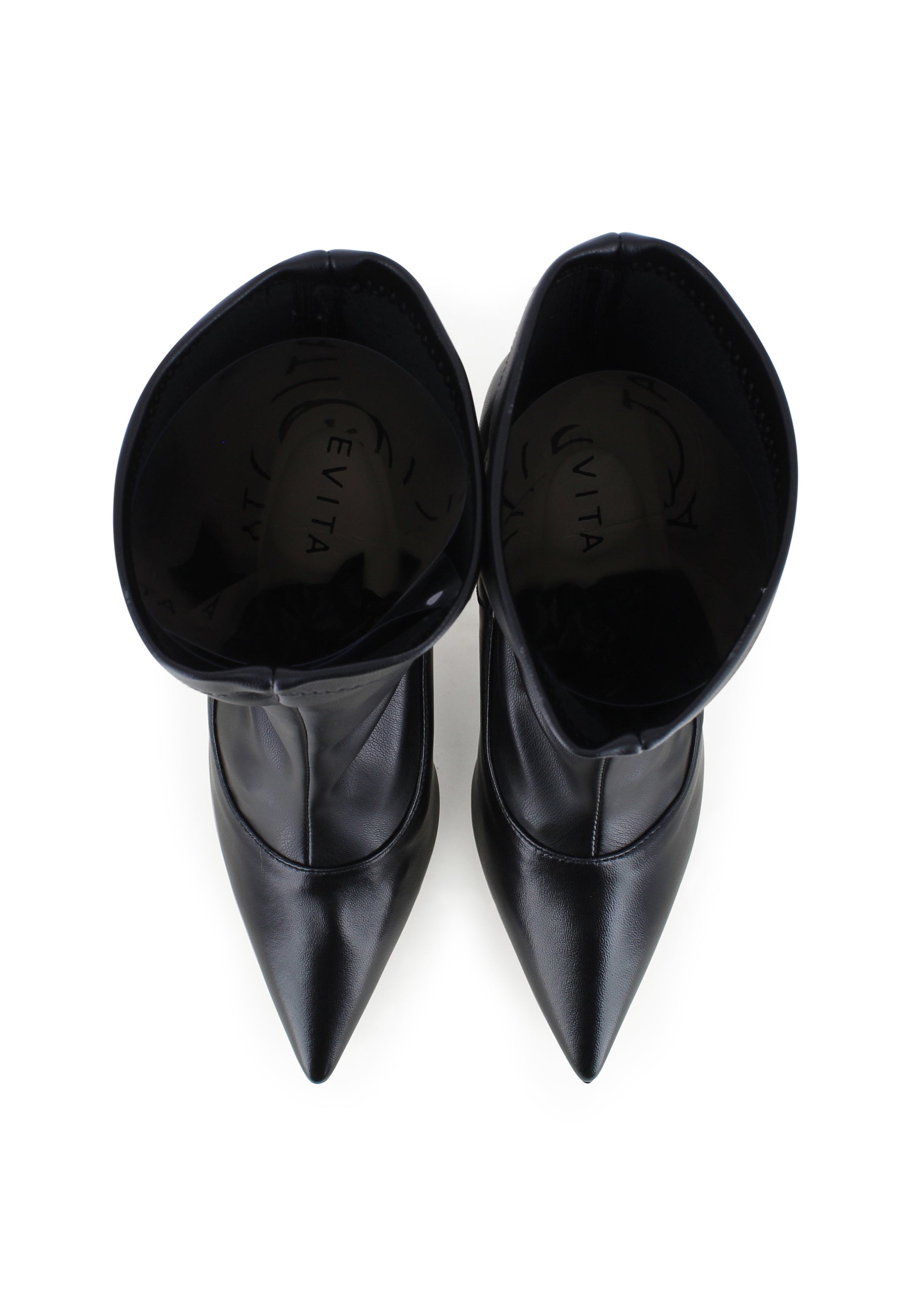 NATALIA Damen Stiefelette - Glattleder Schwarz