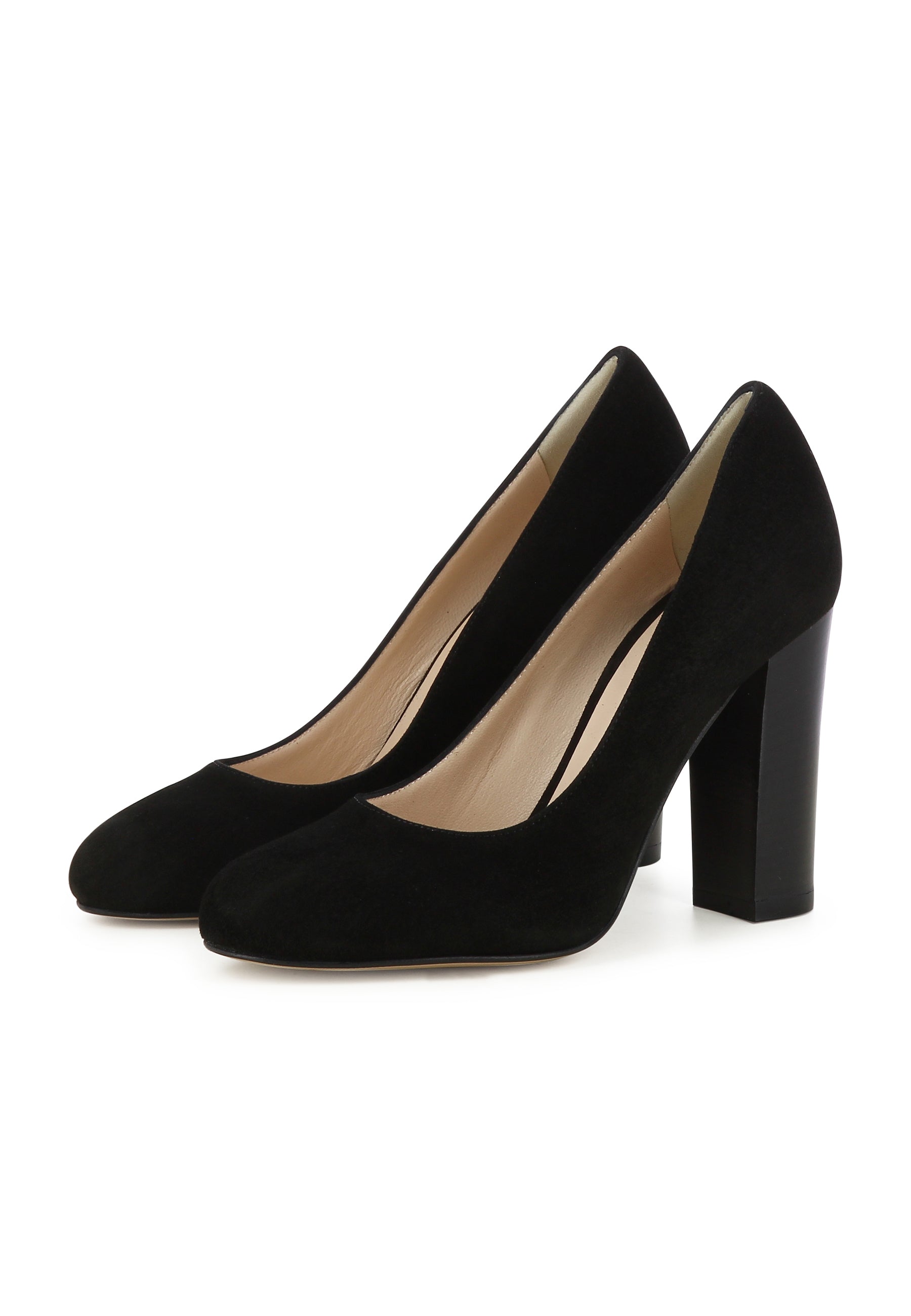 CRISTINA Damen Pumps - Rauleder Schwarz