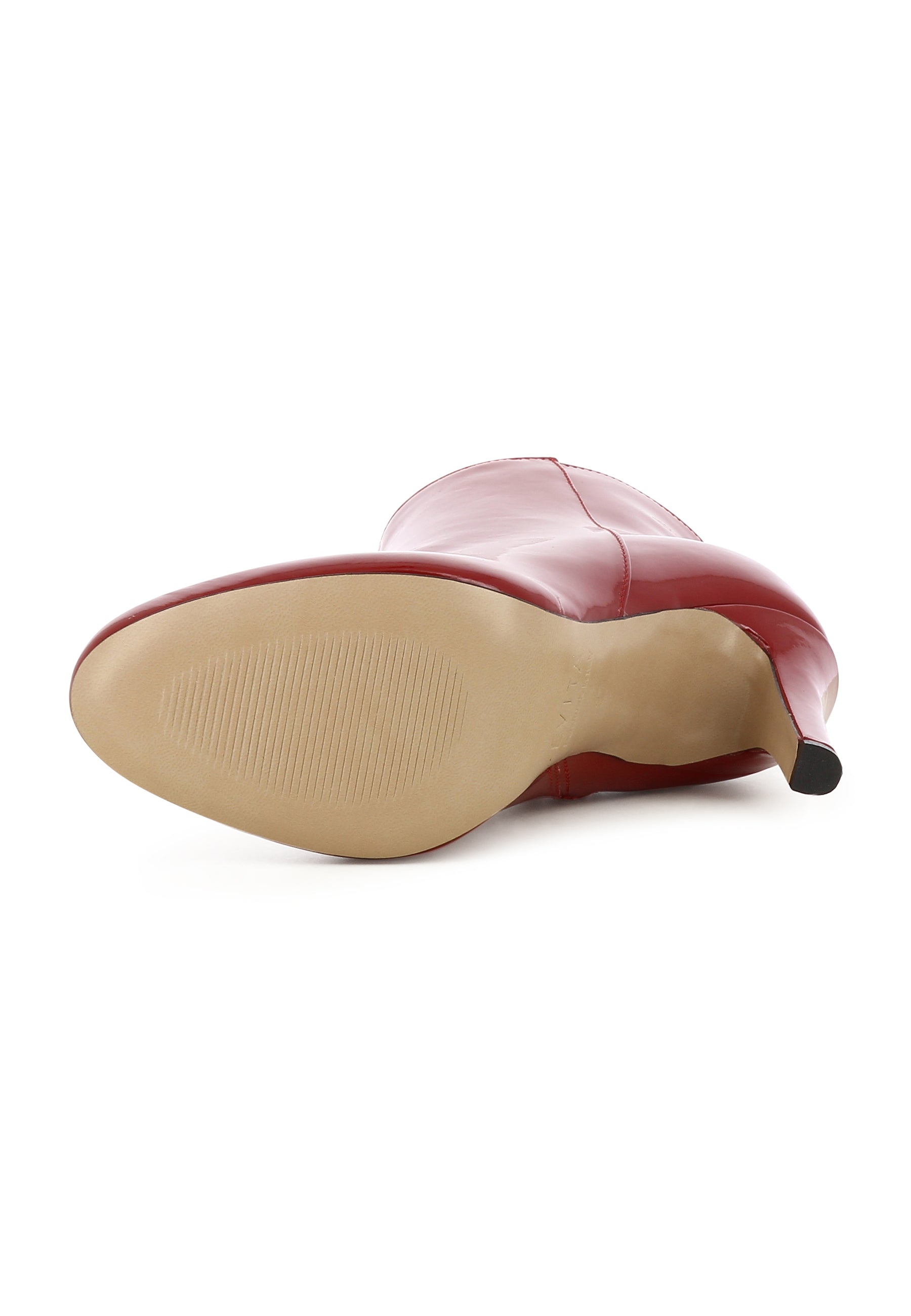 CRISTINA Damen Stiefelette - Lackleder Rot