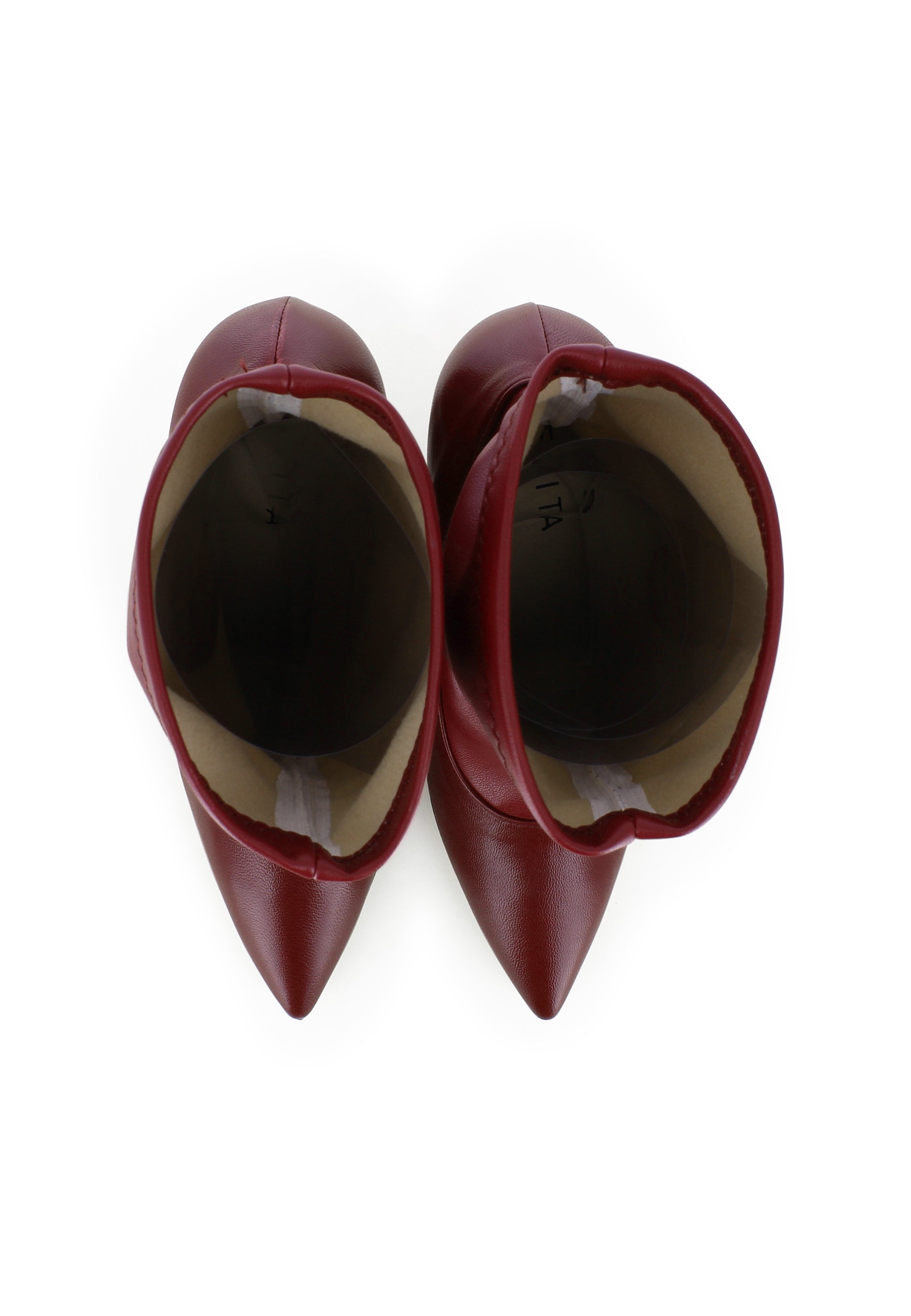 ALINA Damen Stiefelette - Glattleder Bordeaux