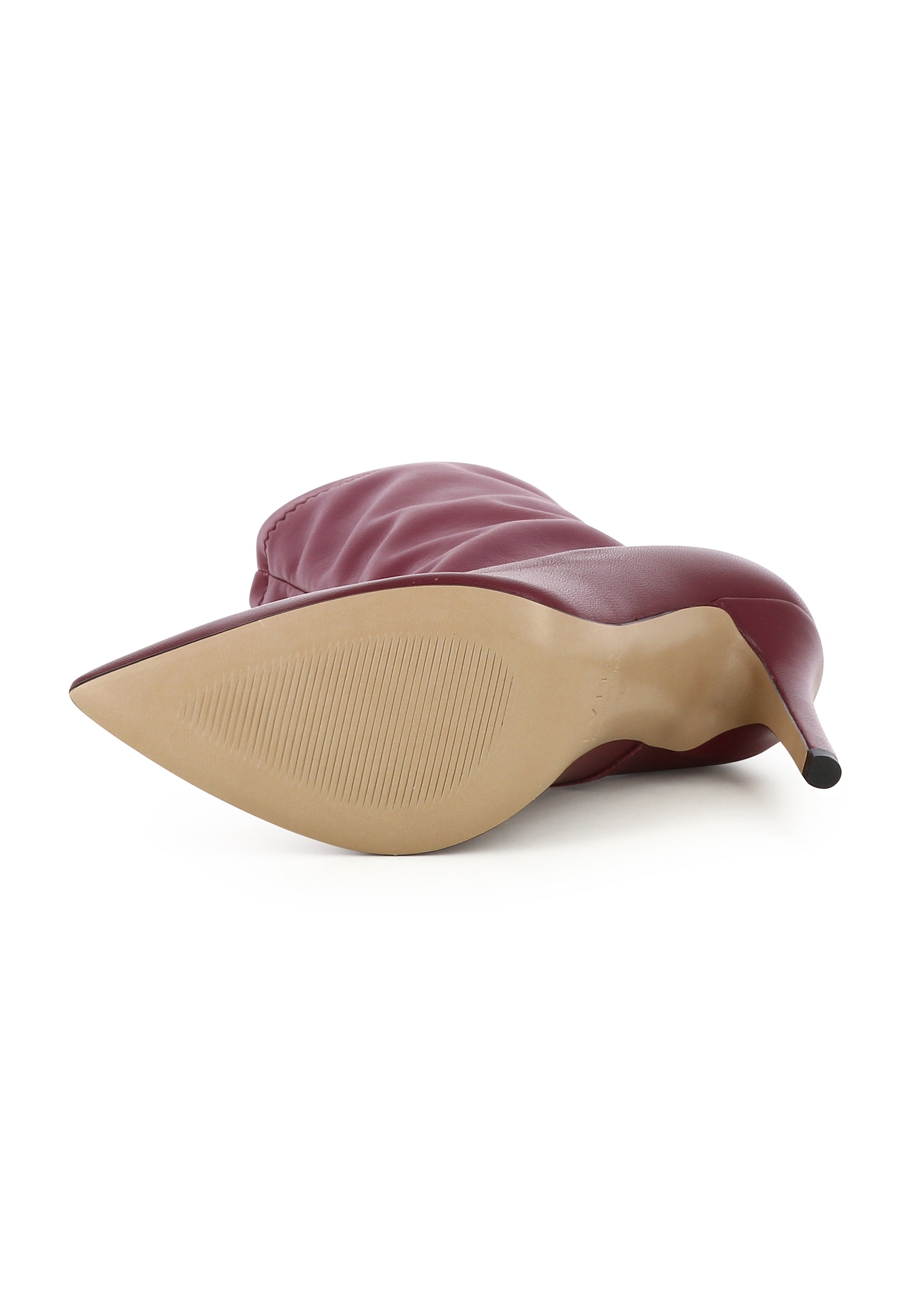 ALINA Damen Stiefelette - Glattleder Bordeaux