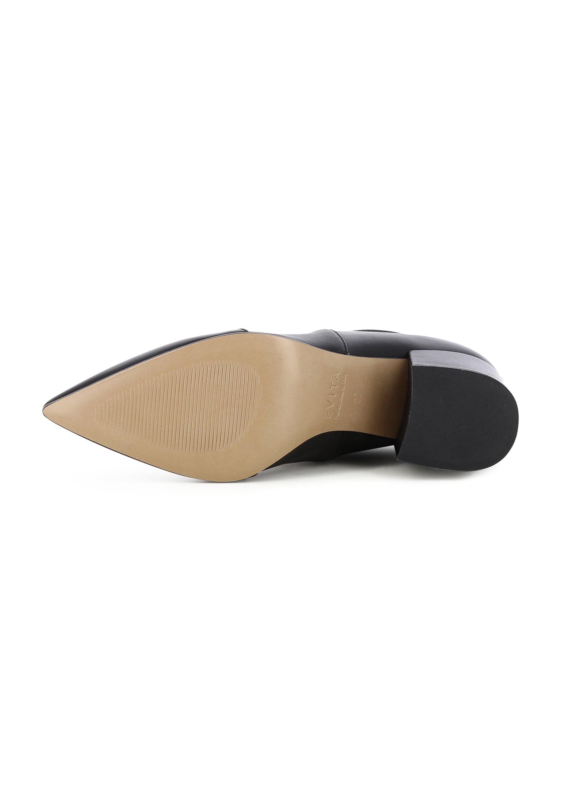DARIANA Damen Stiefelette - Glattleder Schwarz