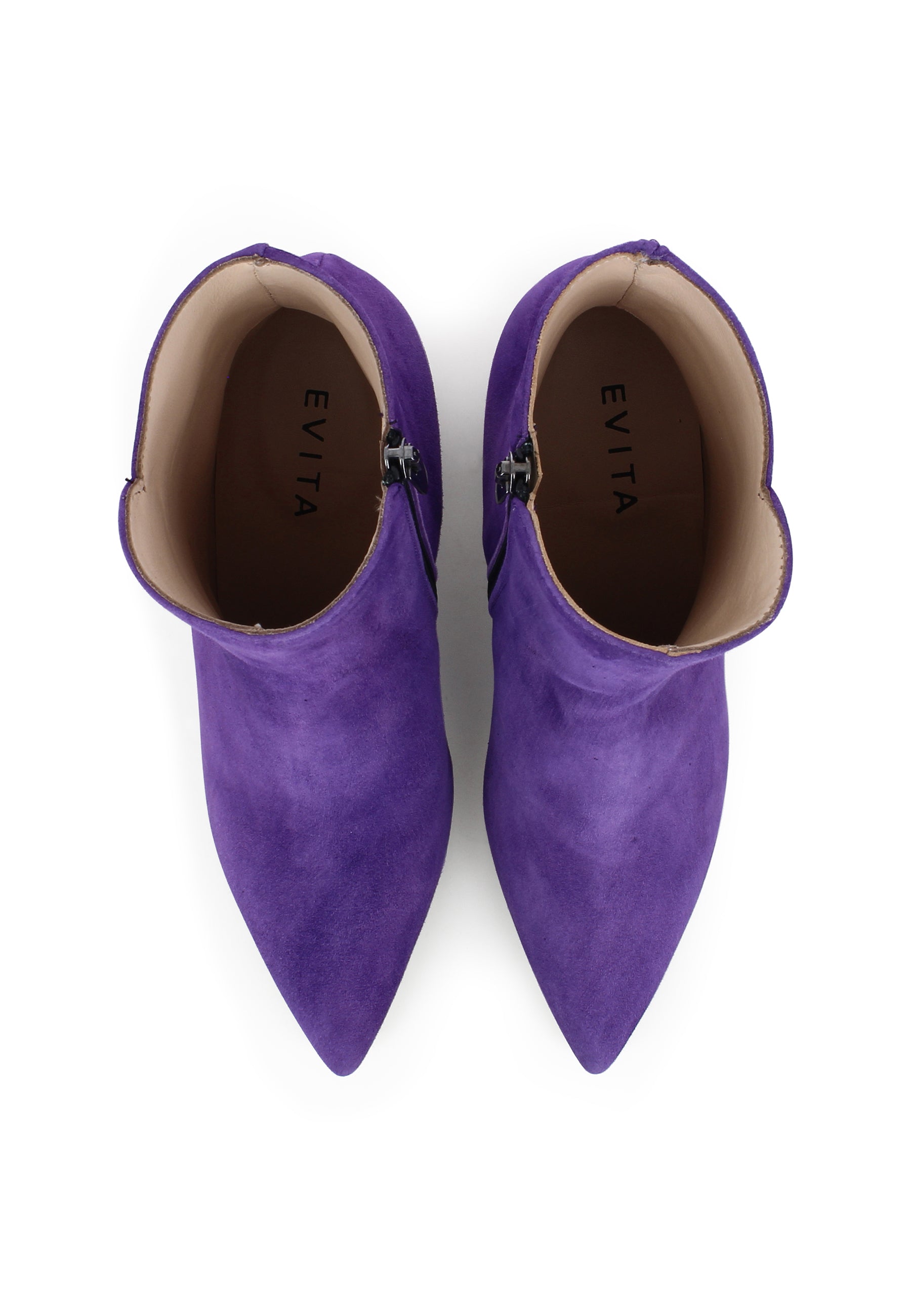 DARIANA Damen Stiefelette - Rauleder Lila