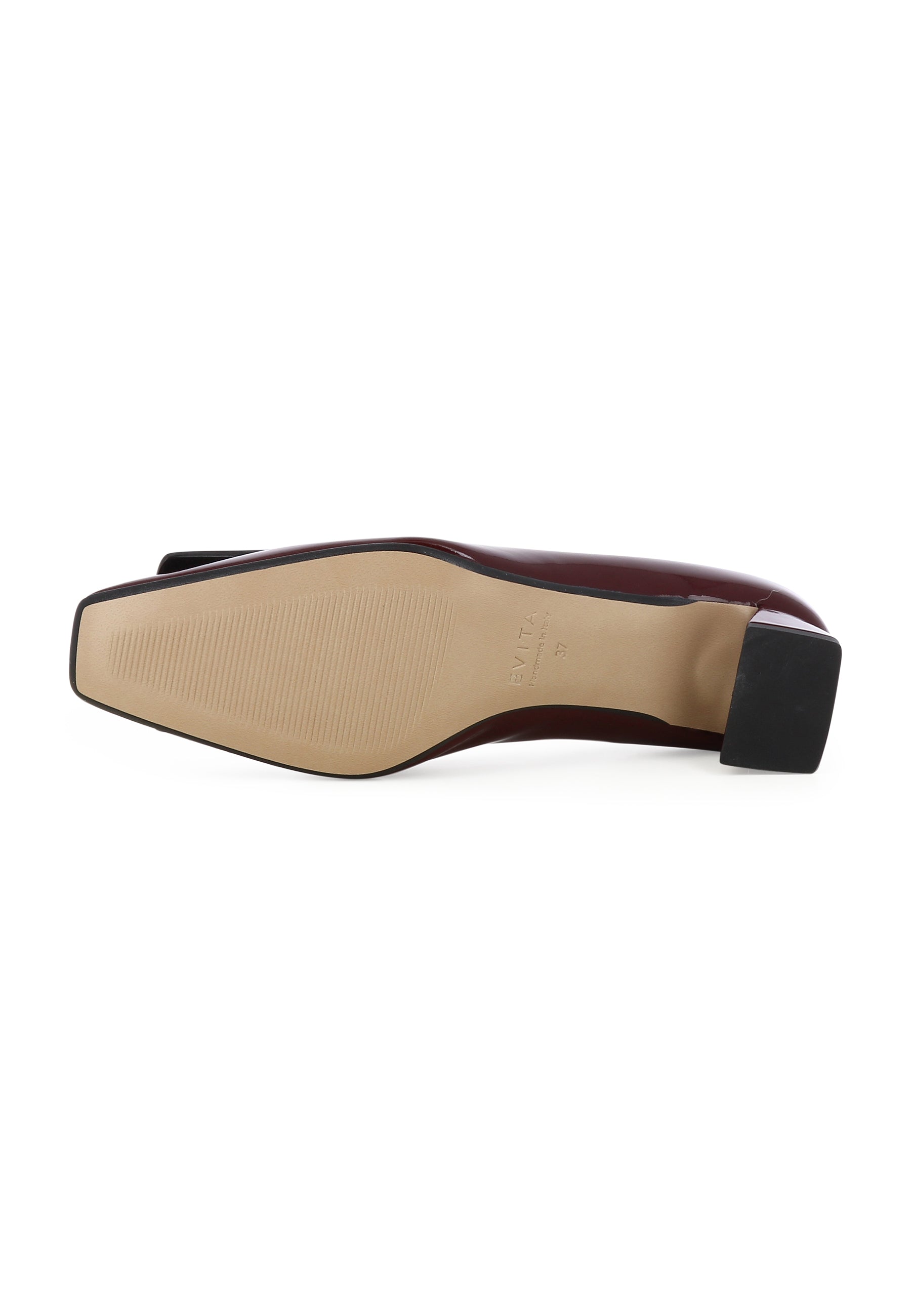 SABRINA Damen Pumps - Lackleder Bordeaux/ Schwarz