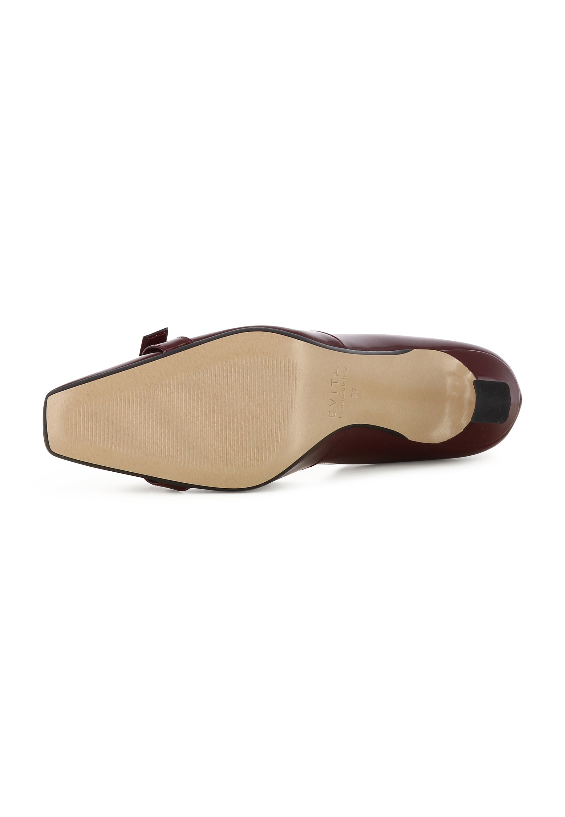 CARMELA Damen Pumps Halboffen - Lackleder Bordeaux