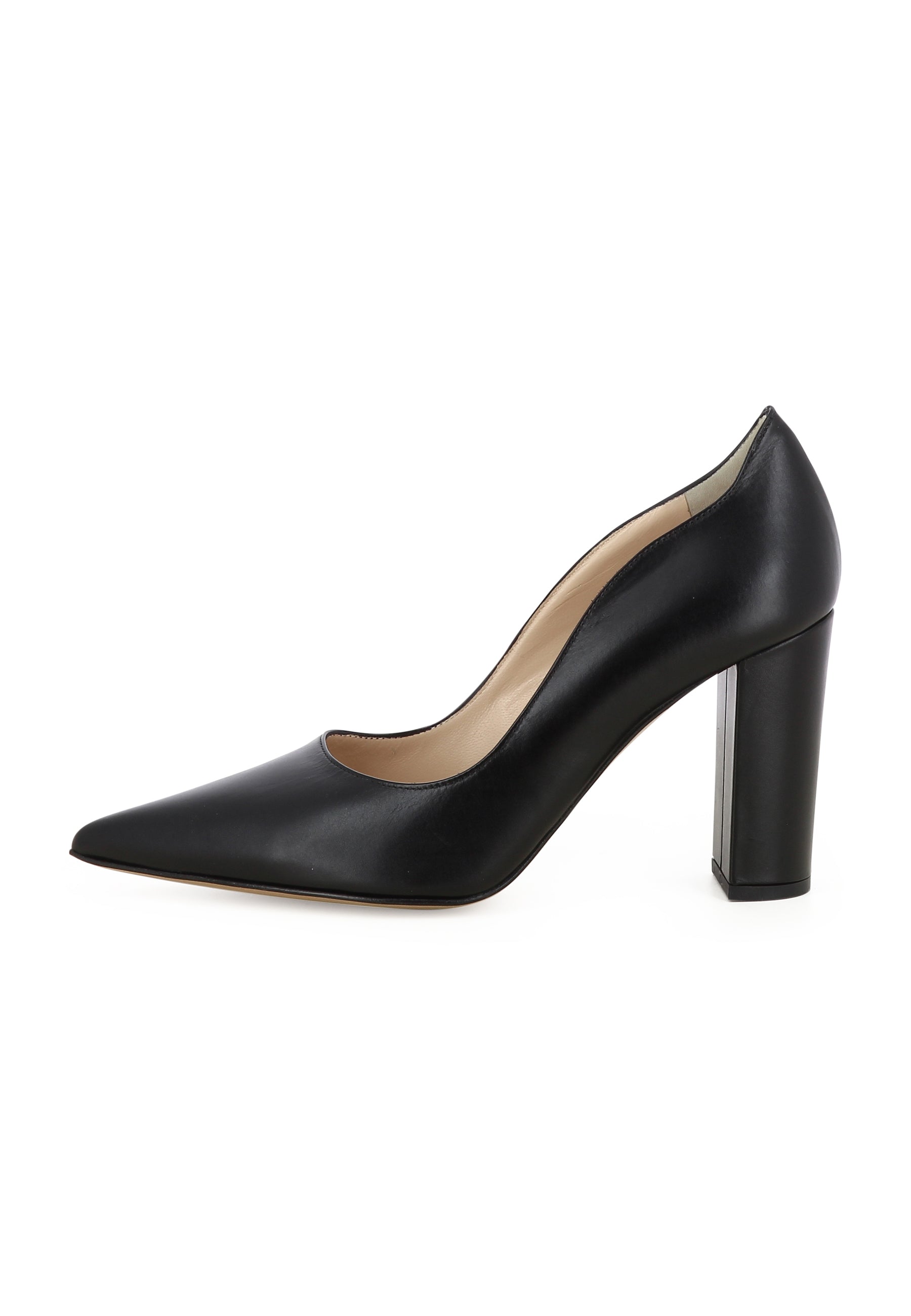 NATALIA Damen Pumps - Glattleder Schwarz