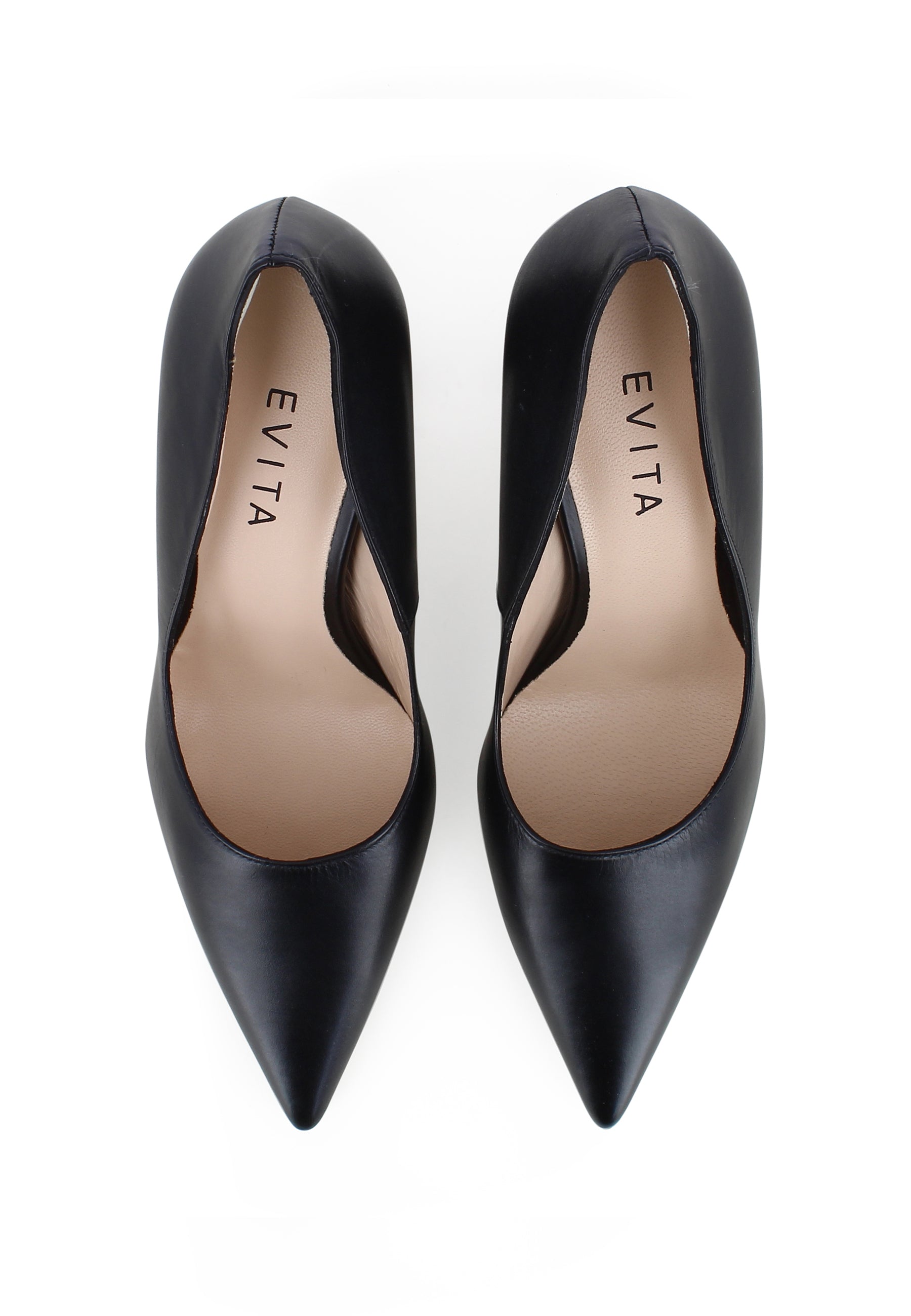 NATALIA Damen Pumps - Glattleder Schwarz