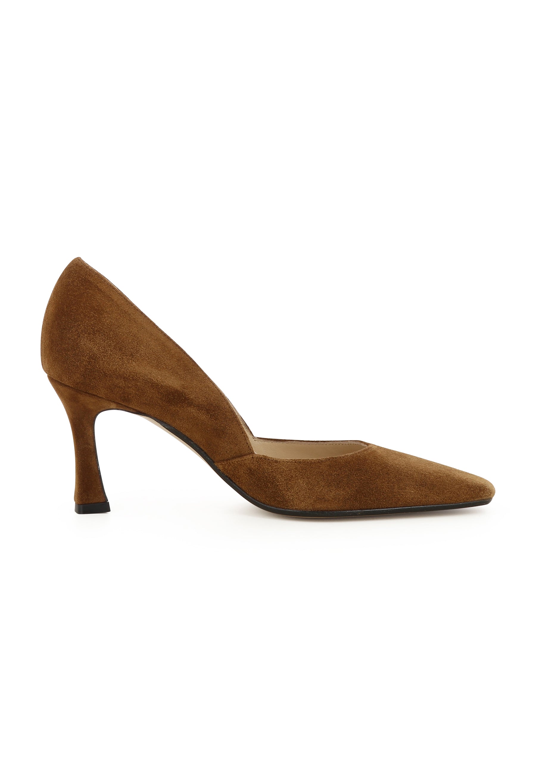 CARMELA Damen Pumps Halboffen - Rauleder Hellbraun