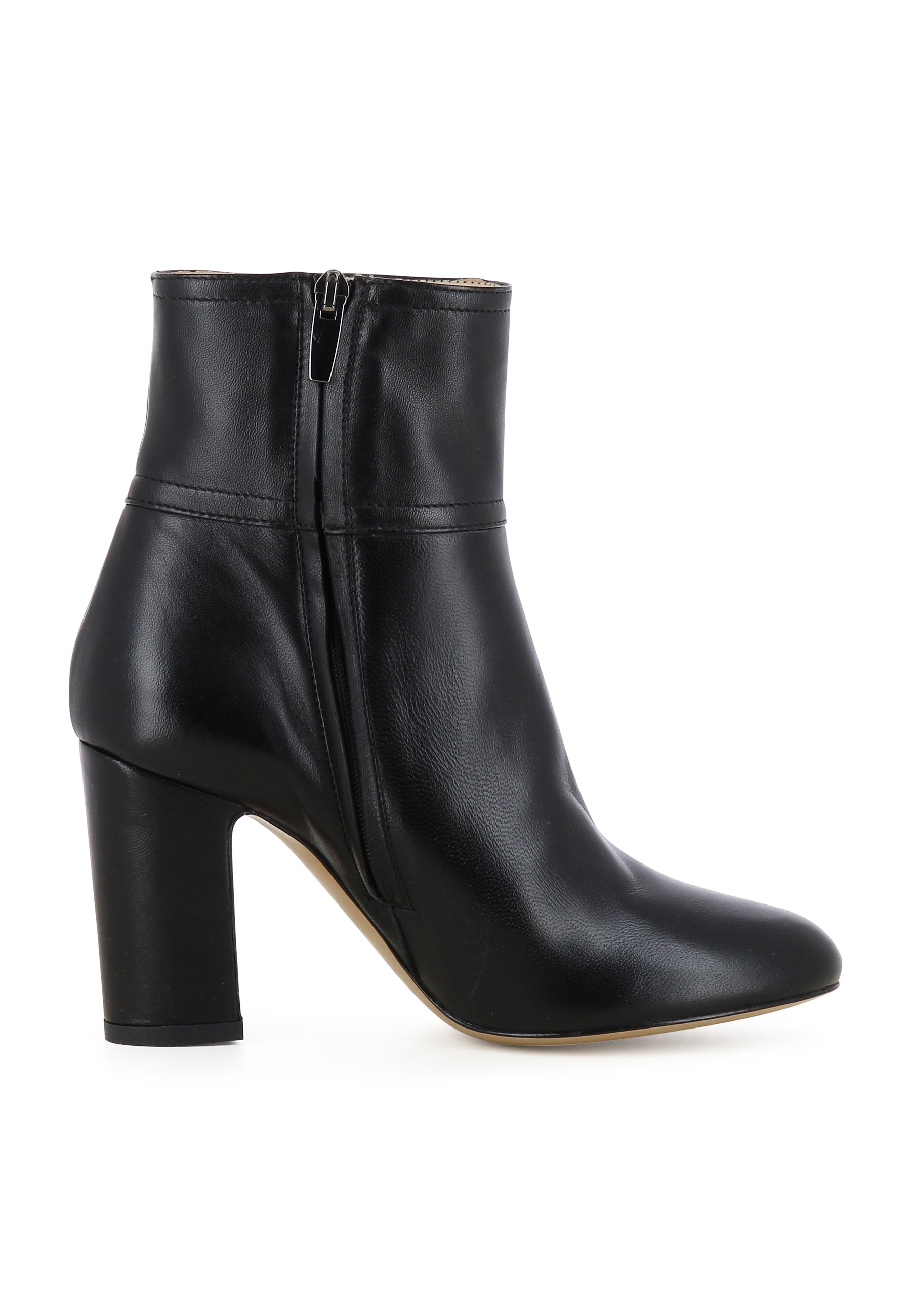 CARLA Damen Stiefelette - Glattleder Schwarz