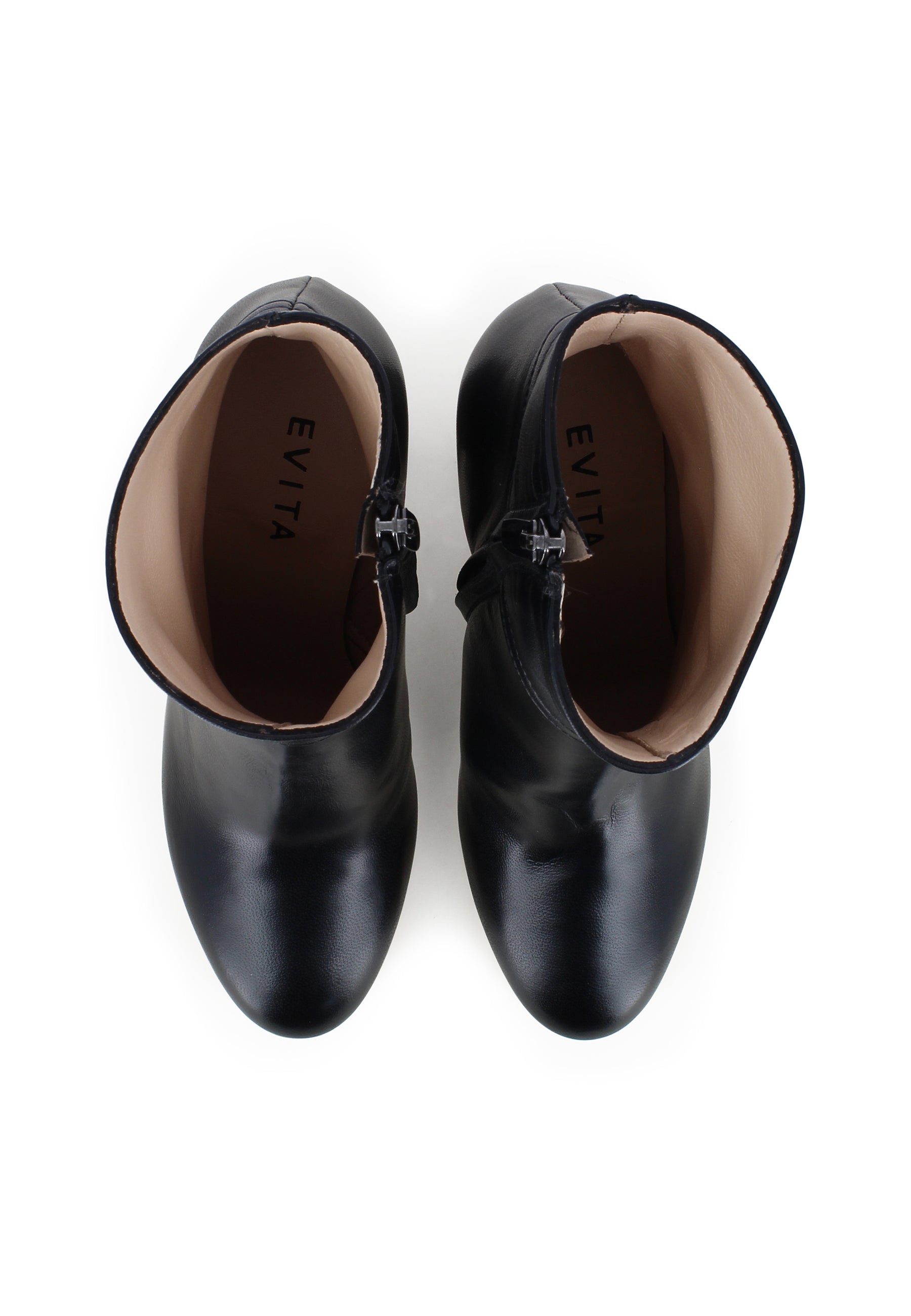 CARLA Damen Stiefelette - Glattleder Schwarz