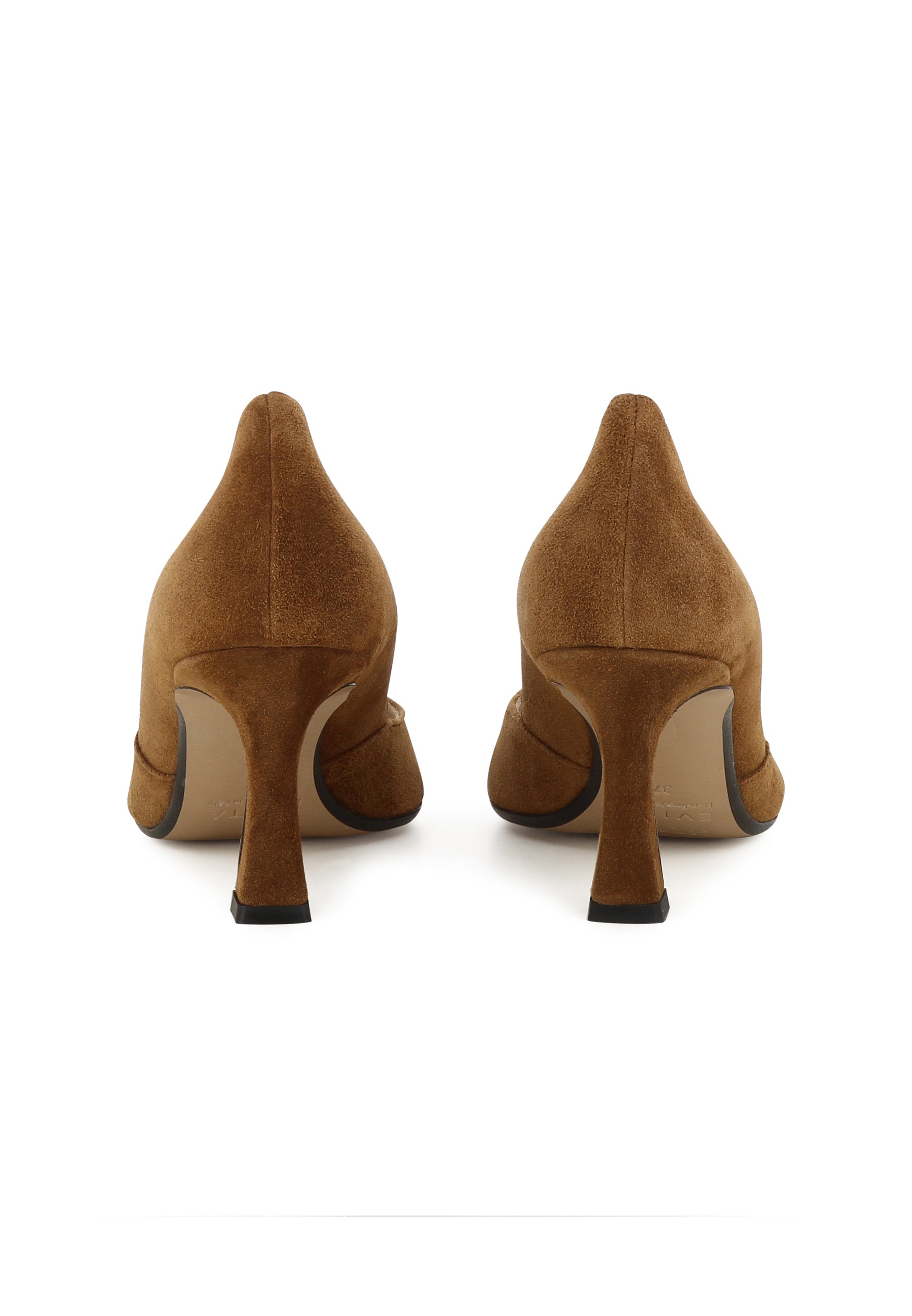 CARMELA Damen Pumps Halboffen - Rauleder Hellbraun
