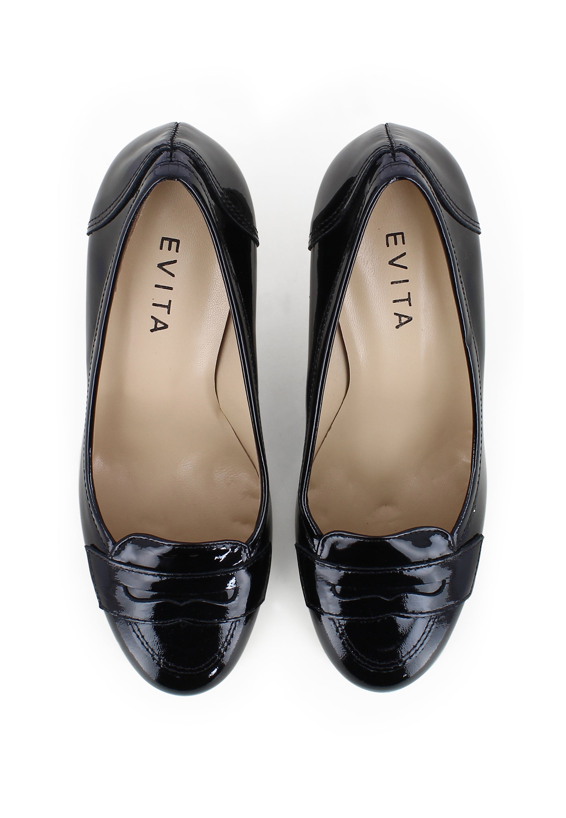 MARIA Women's Pumps - Patent Leather Black