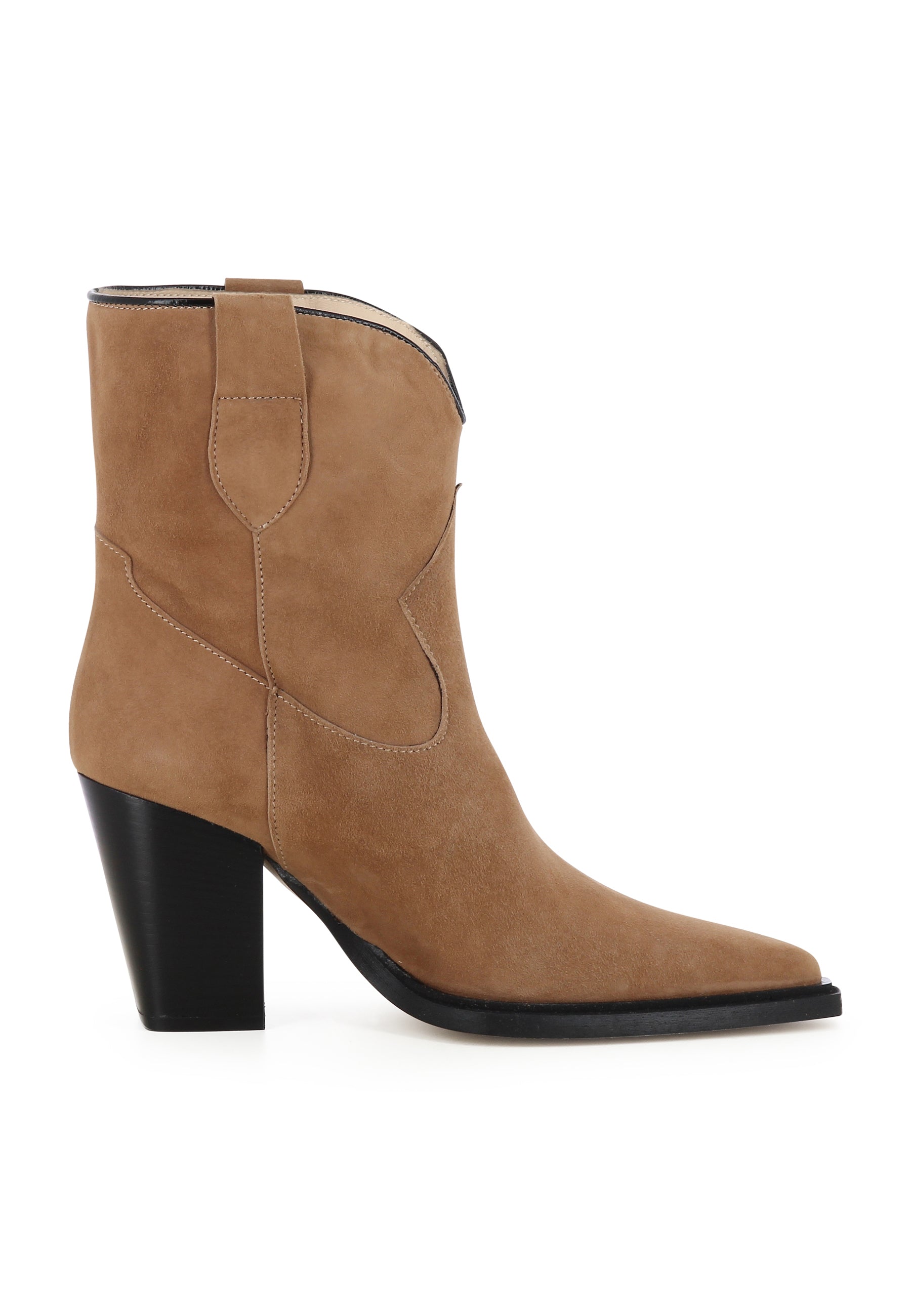 GAIA Damen Cowboy Stiefel - Rauleder Altrosa
