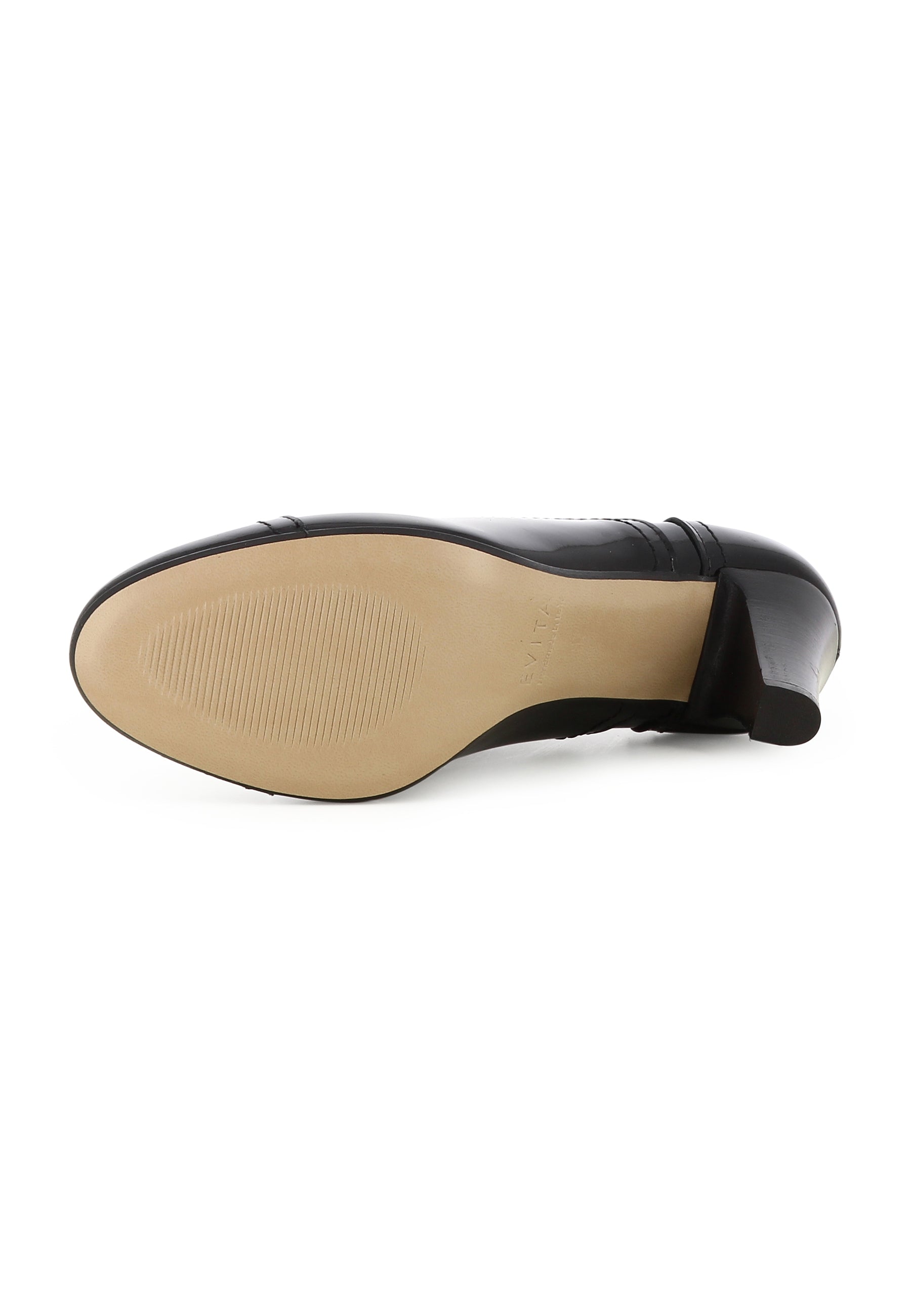 MARIA Damen Schnürpumps - Lackleder Schwarz