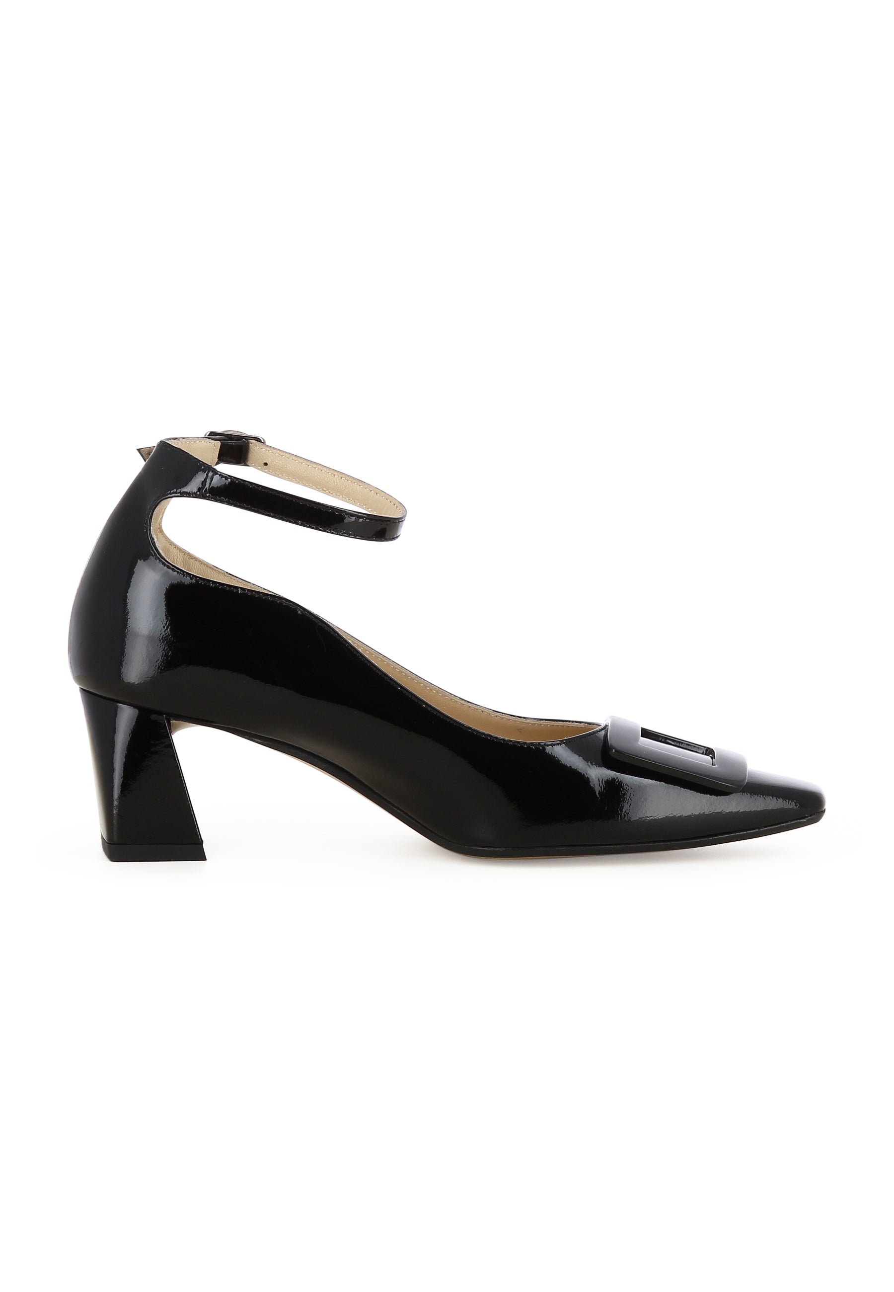 VANESSA Damen Pumps - Lackleder Schwarz