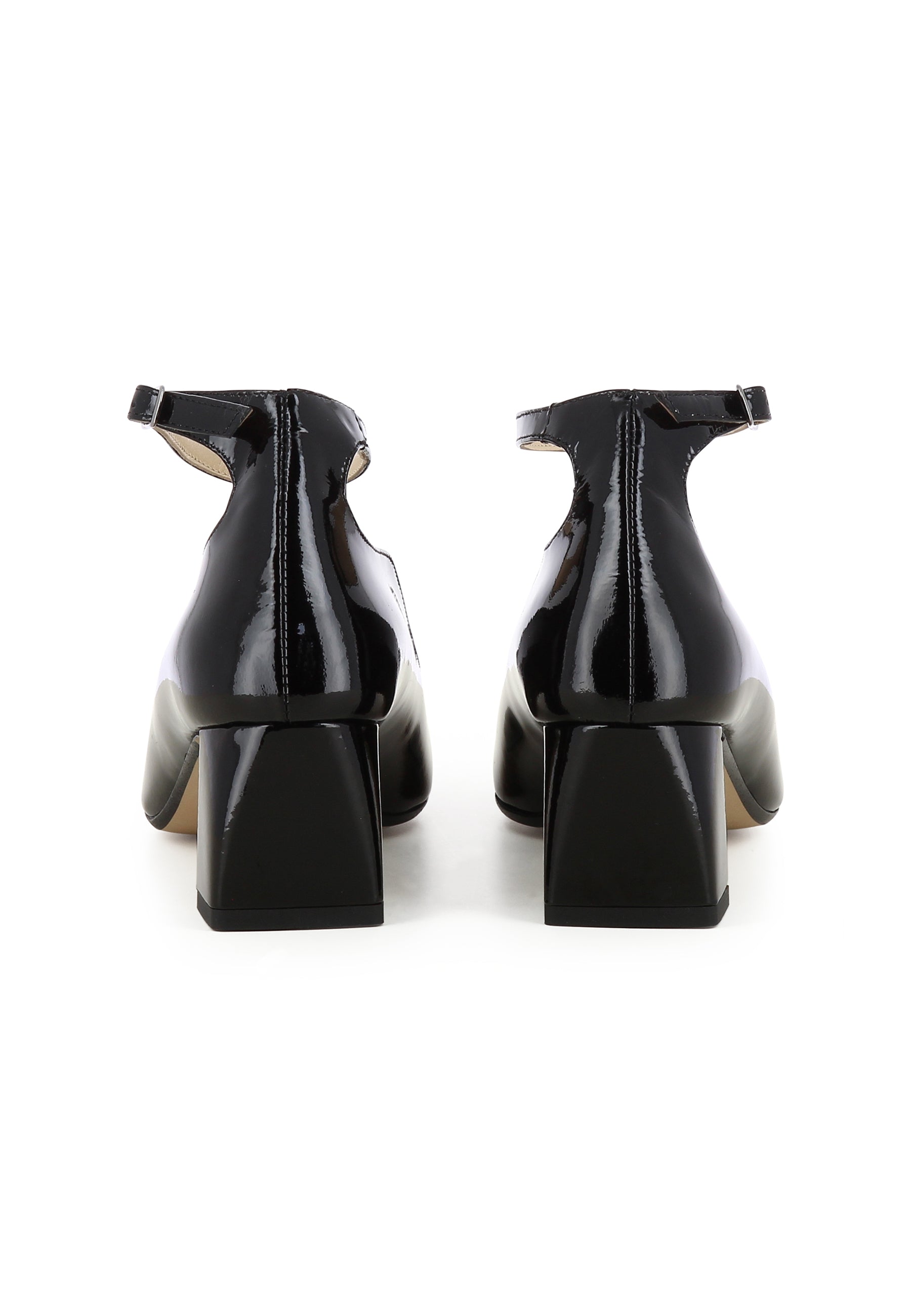 VANESSA Damen Pumps - Lackleder Schwarz
