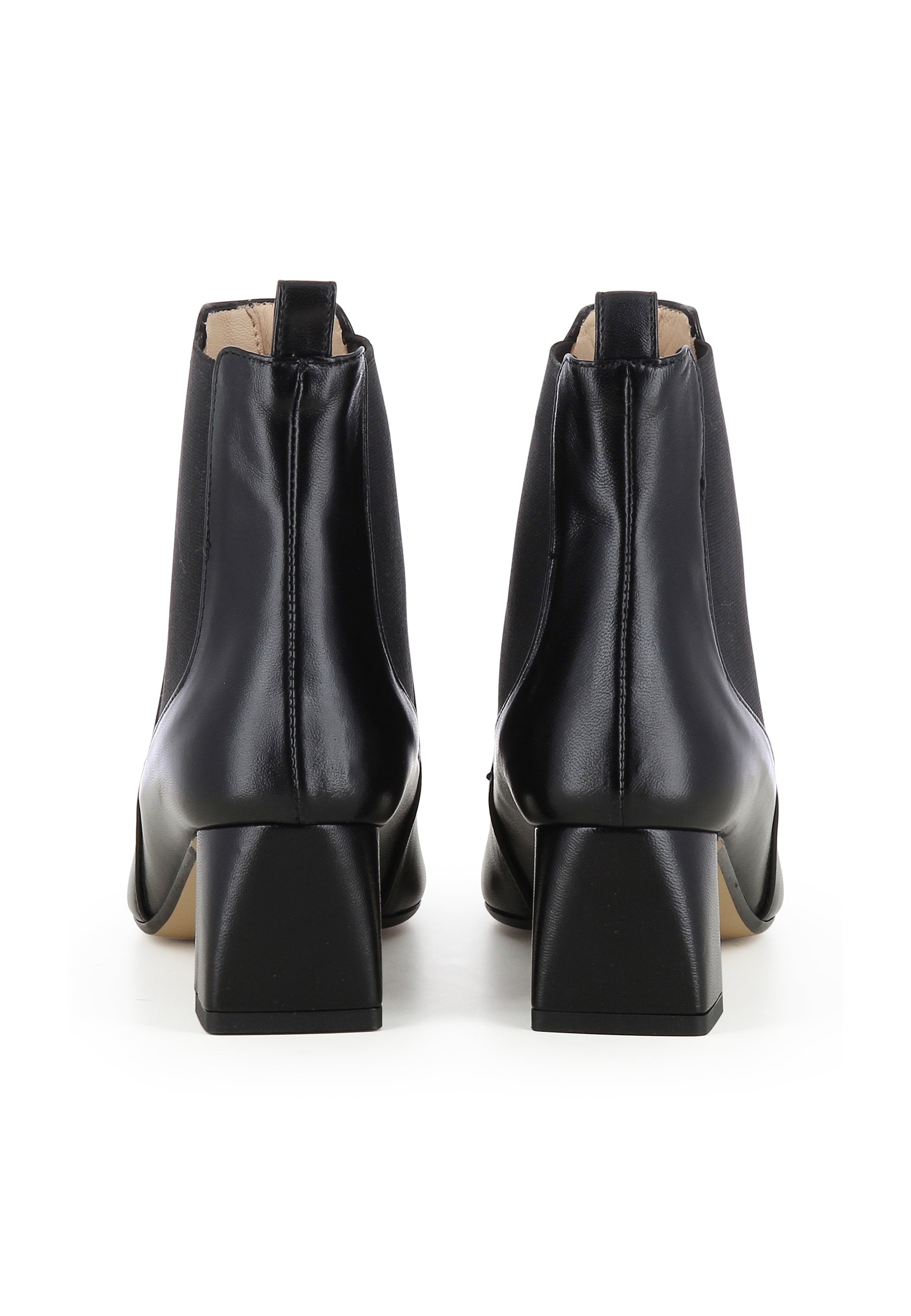 VANESSA Damen Stiefelette - Glattleder Schwarz