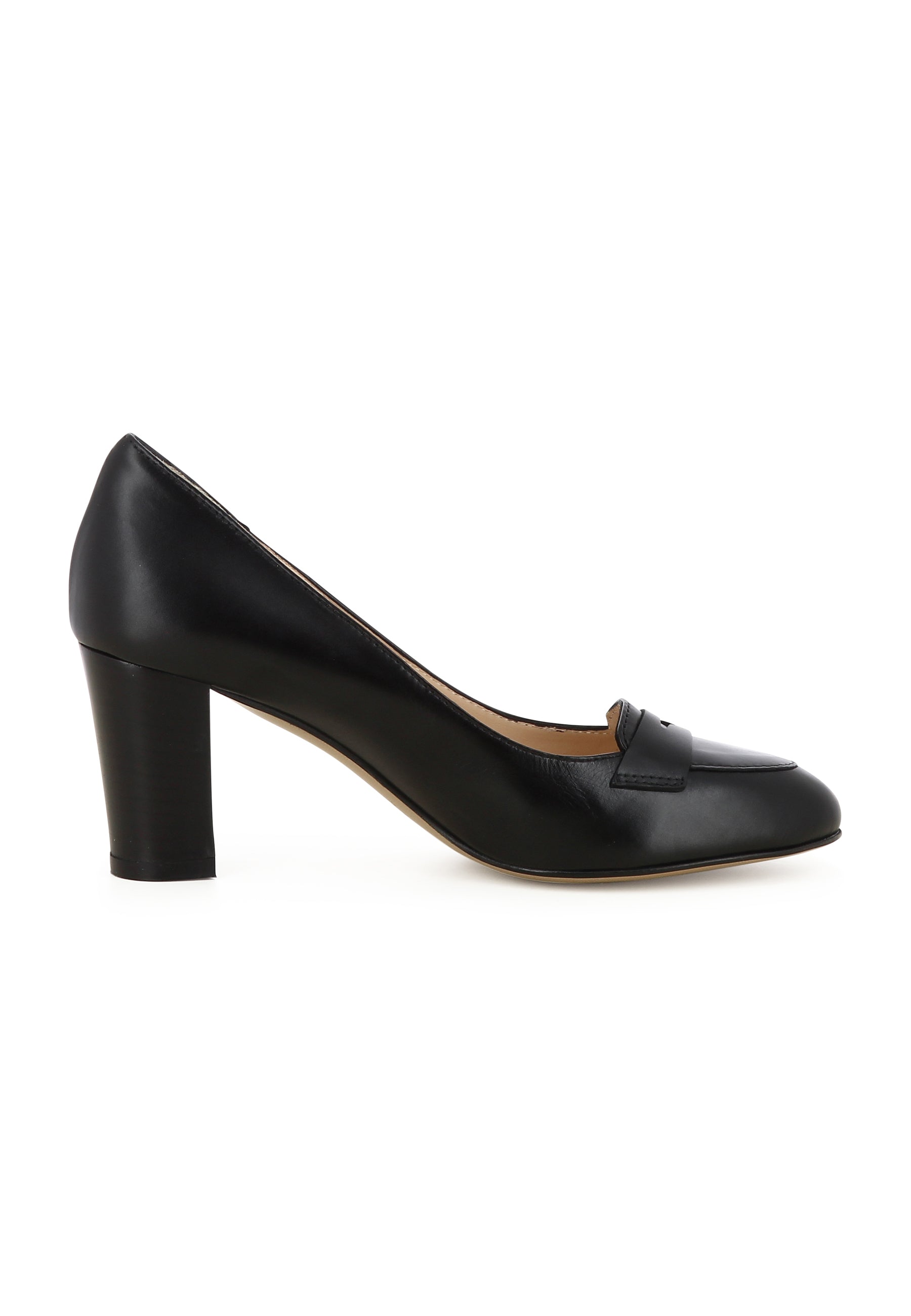 BIANCA Damen Pumps - Glattleder Schwarz