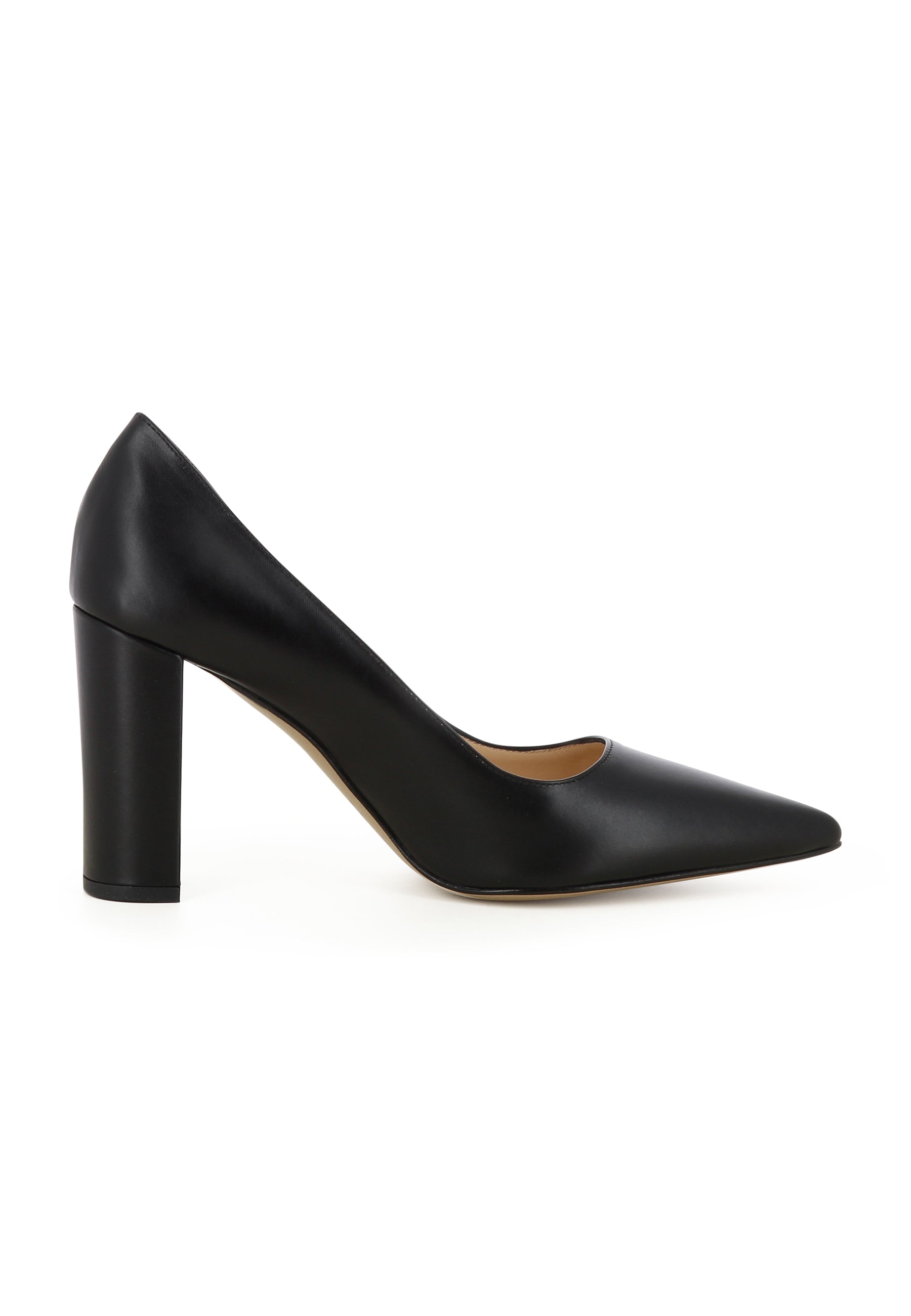 NATALIA Damen Pumps - Glattleder Schwarz