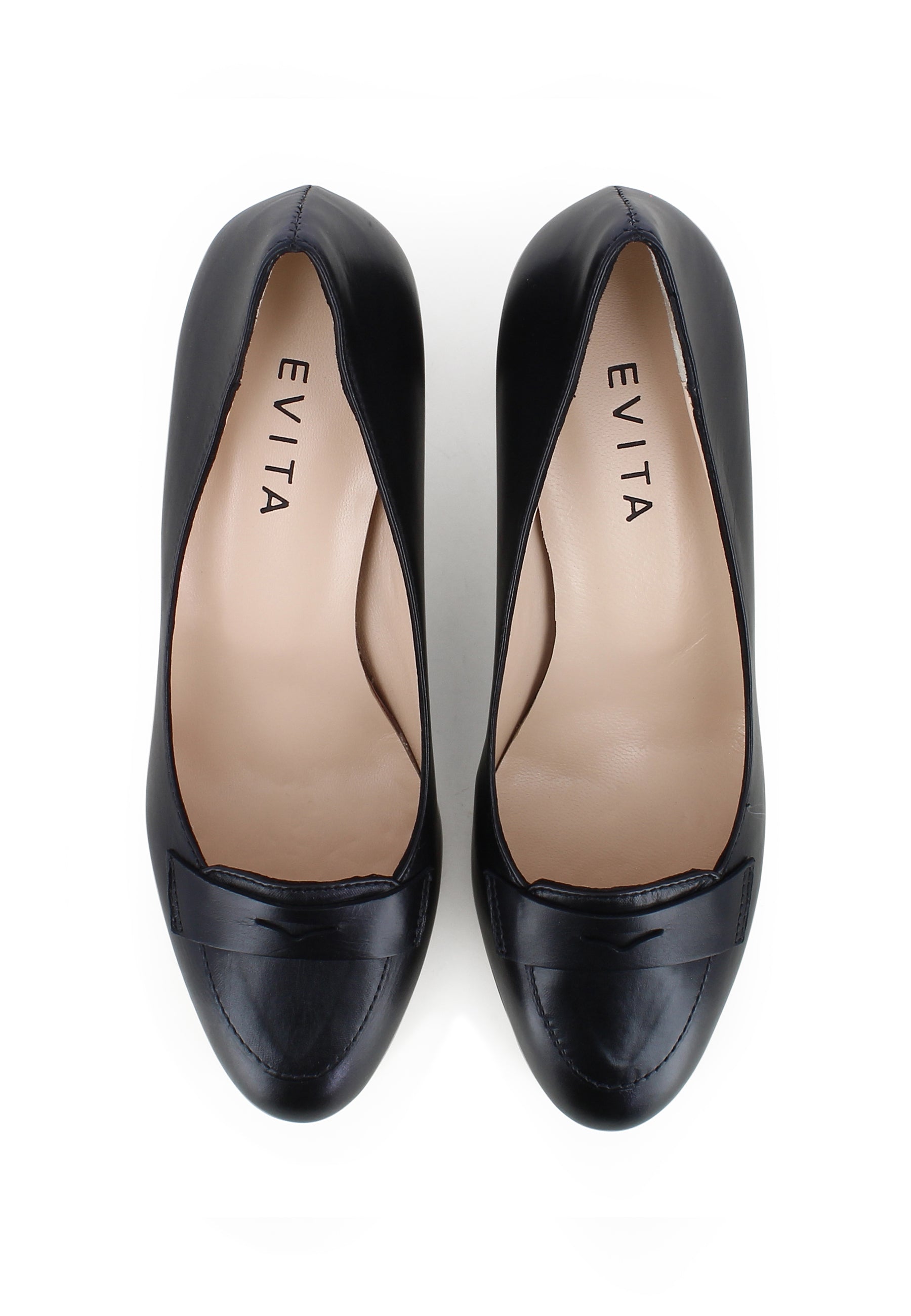 BIANCA Damen Pumps - Glattleder Schwarz