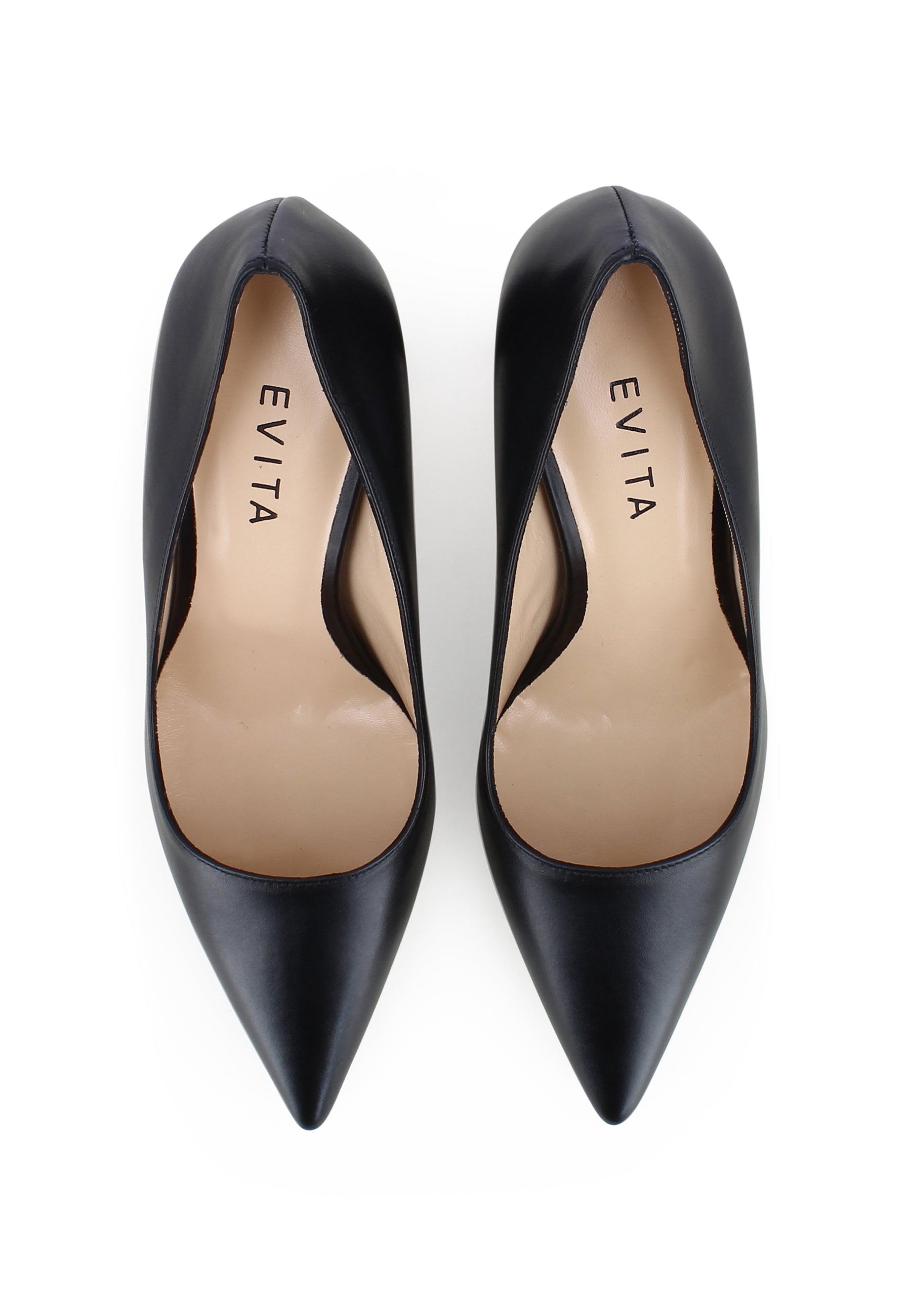 NATALIA Damen Pumps - Glattleder Schwarz